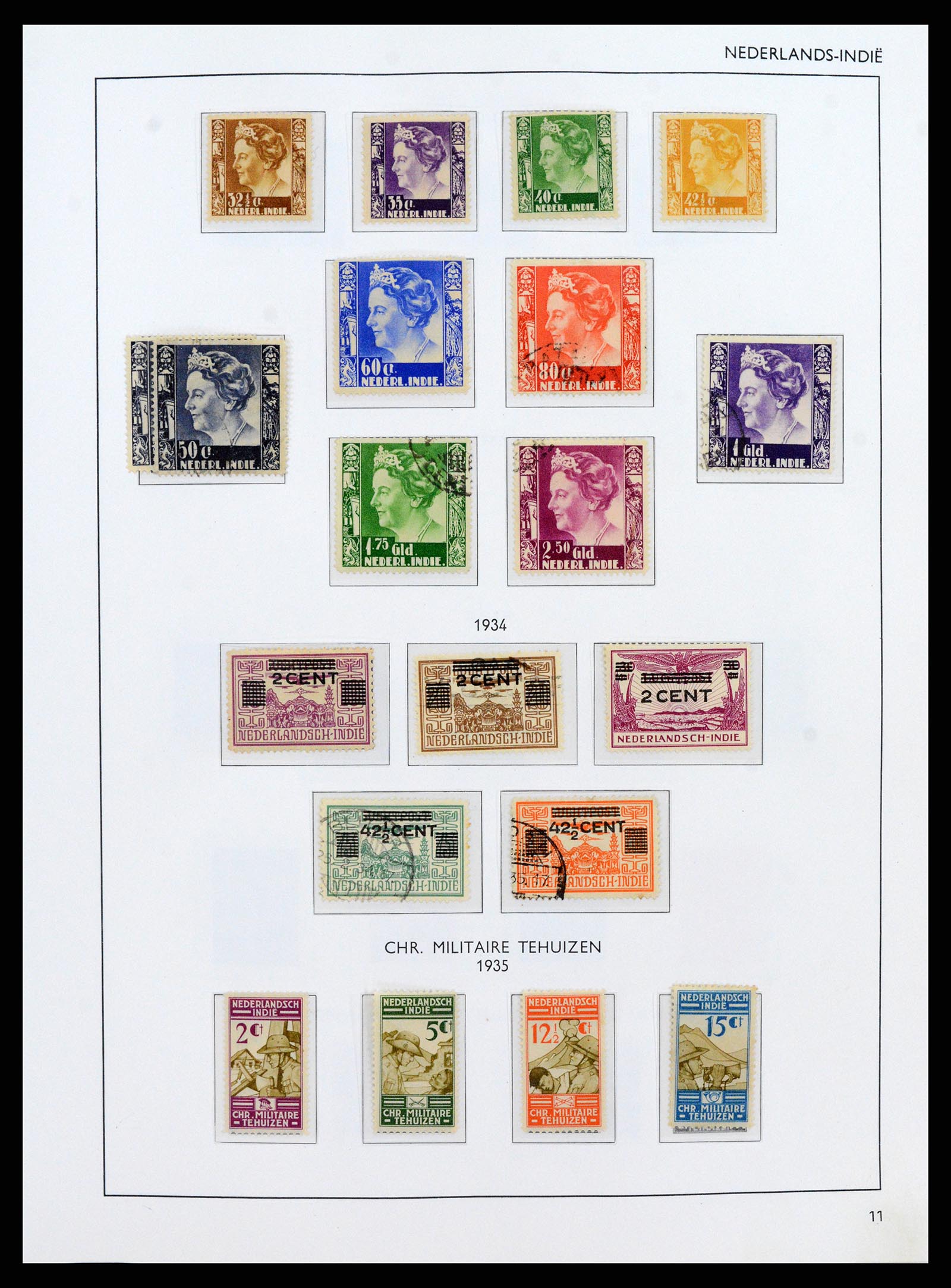 38071 0011 - Postzegelverzameling 38071 Nederlandse gebieden 1864-1960.
