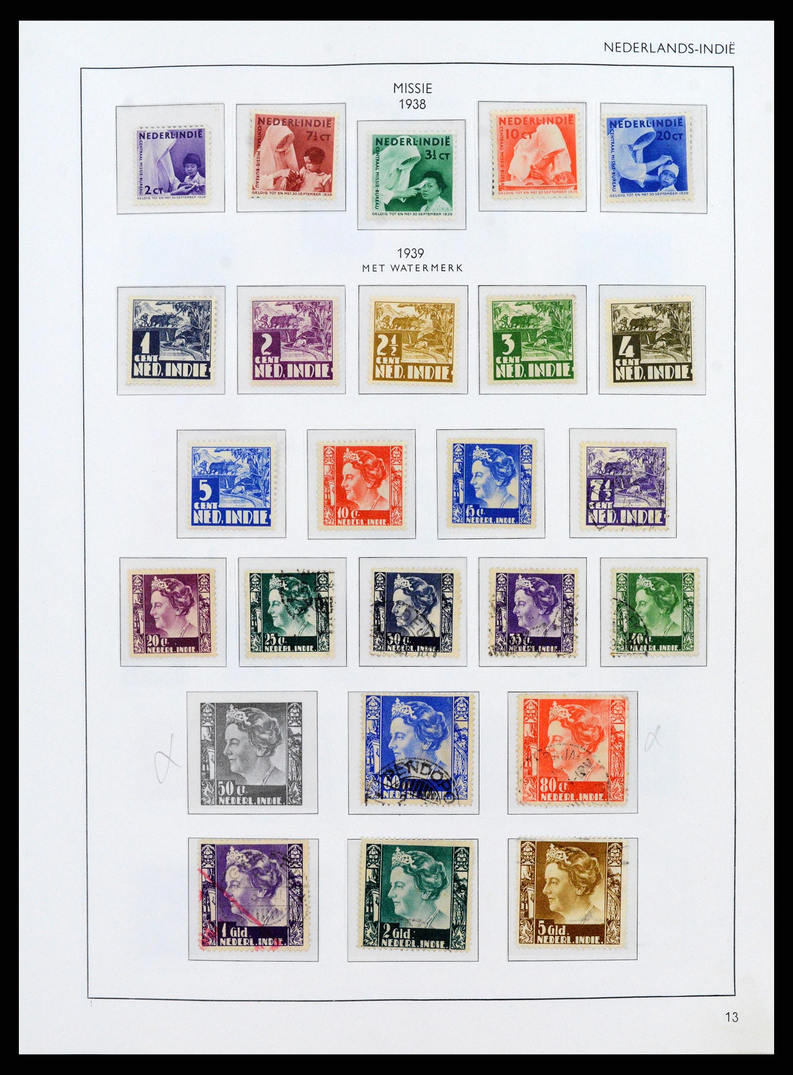 38071 0013 - Postzegelverzameling 38071 Nederlandse gebieden 1864-1960.