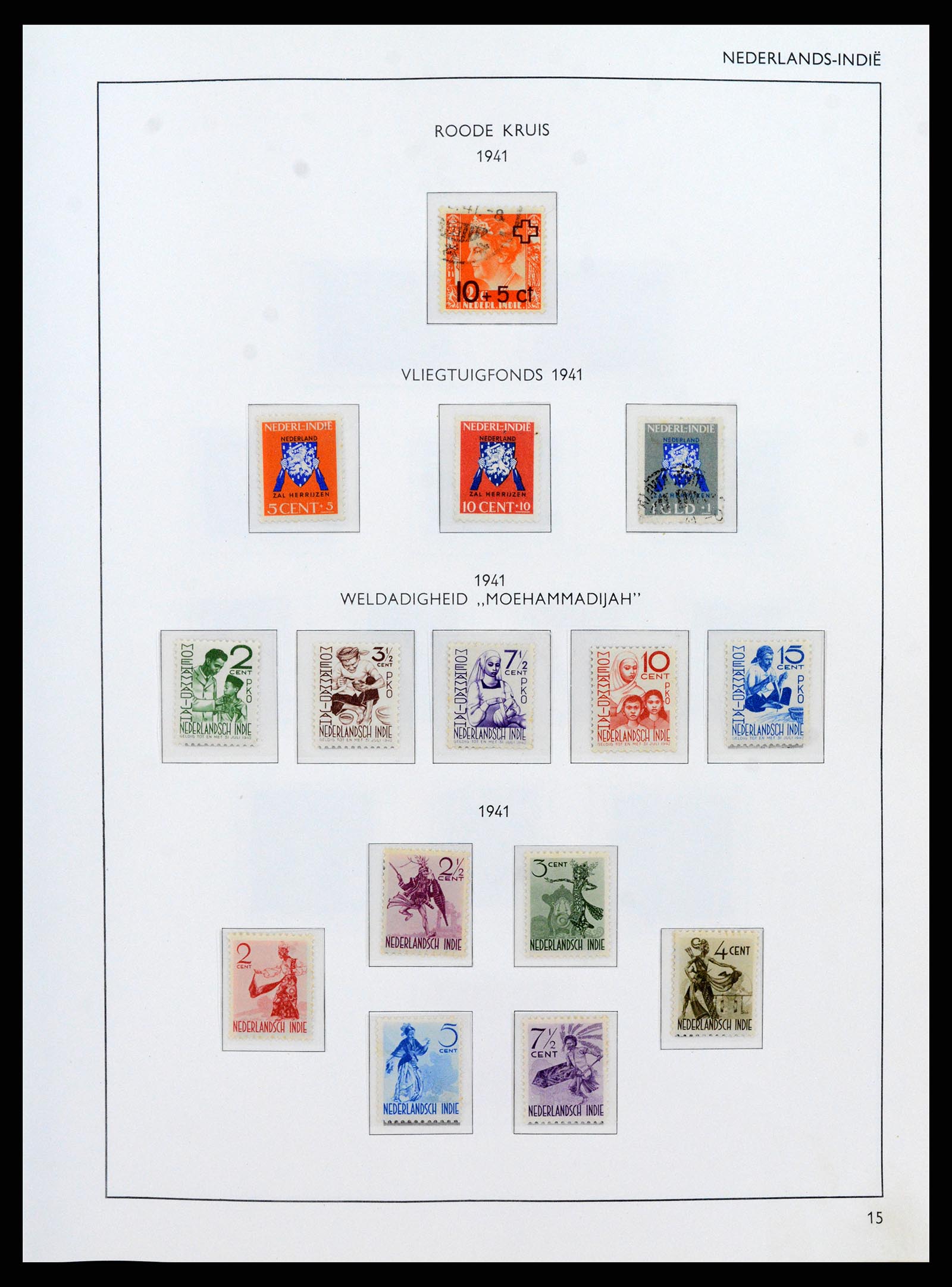 38071 0015 - Postzegelverzameling 38071 Nederlandse gebieden 1864-1960.