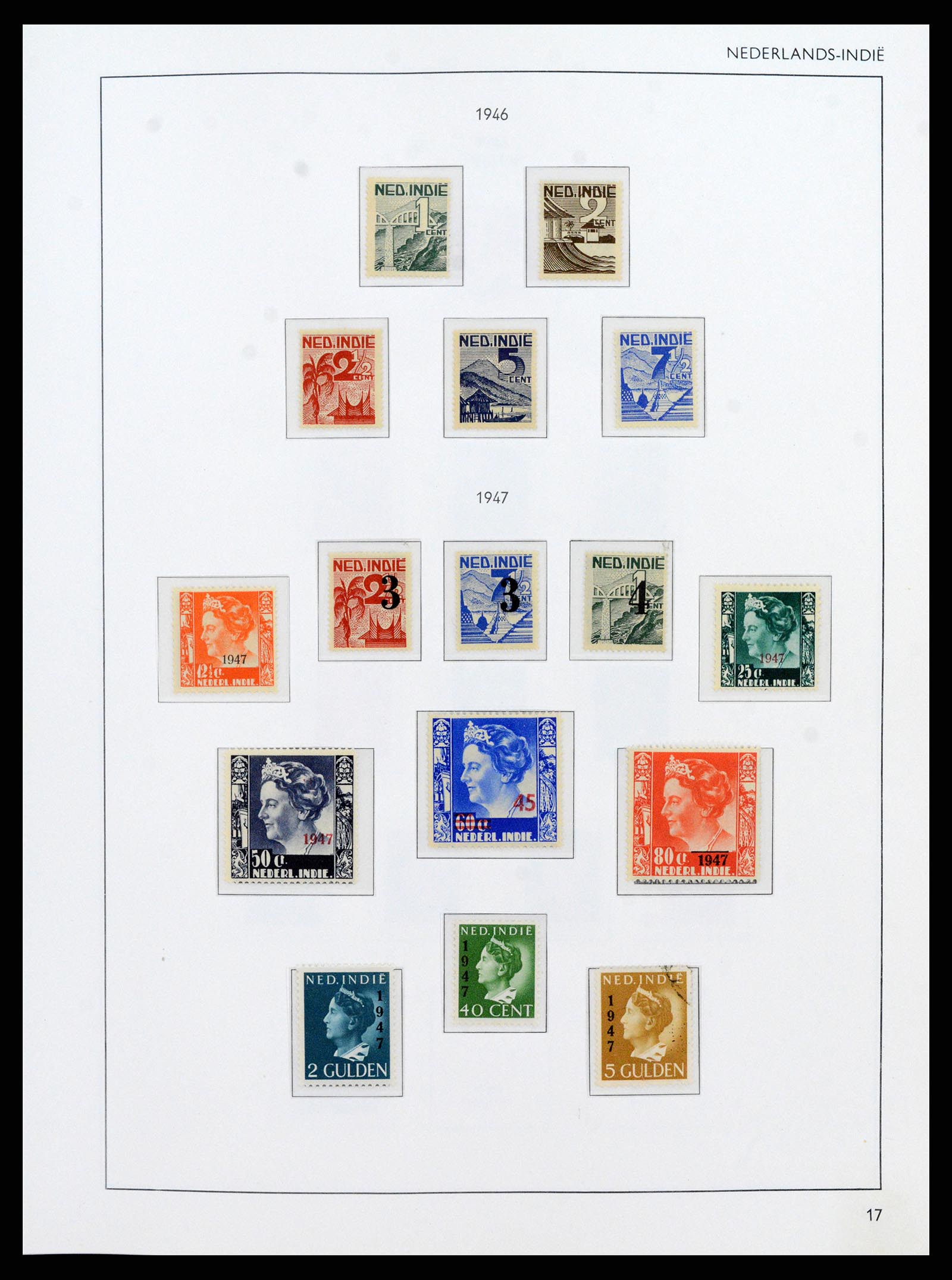 38071 0017 - Postzegelverzameling 38071 Nederlandse gebieden 1864-1960.