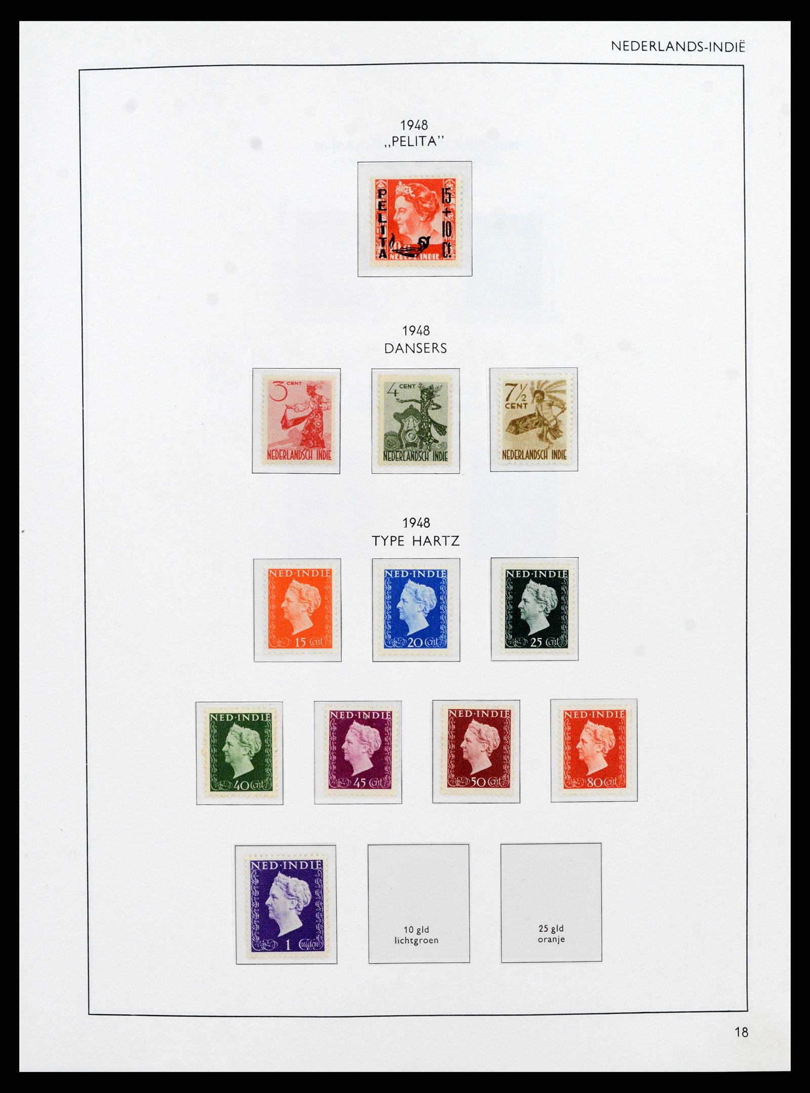 38071 0018 - Postzegelverzameling 38071 Nederlandse gebieden 1864-1960.
