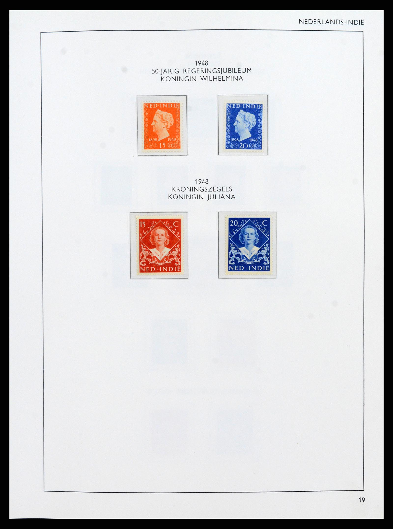 38071 0019 - Postzegelverzameling 38071 Nederlandse gebieden 1864-1960.