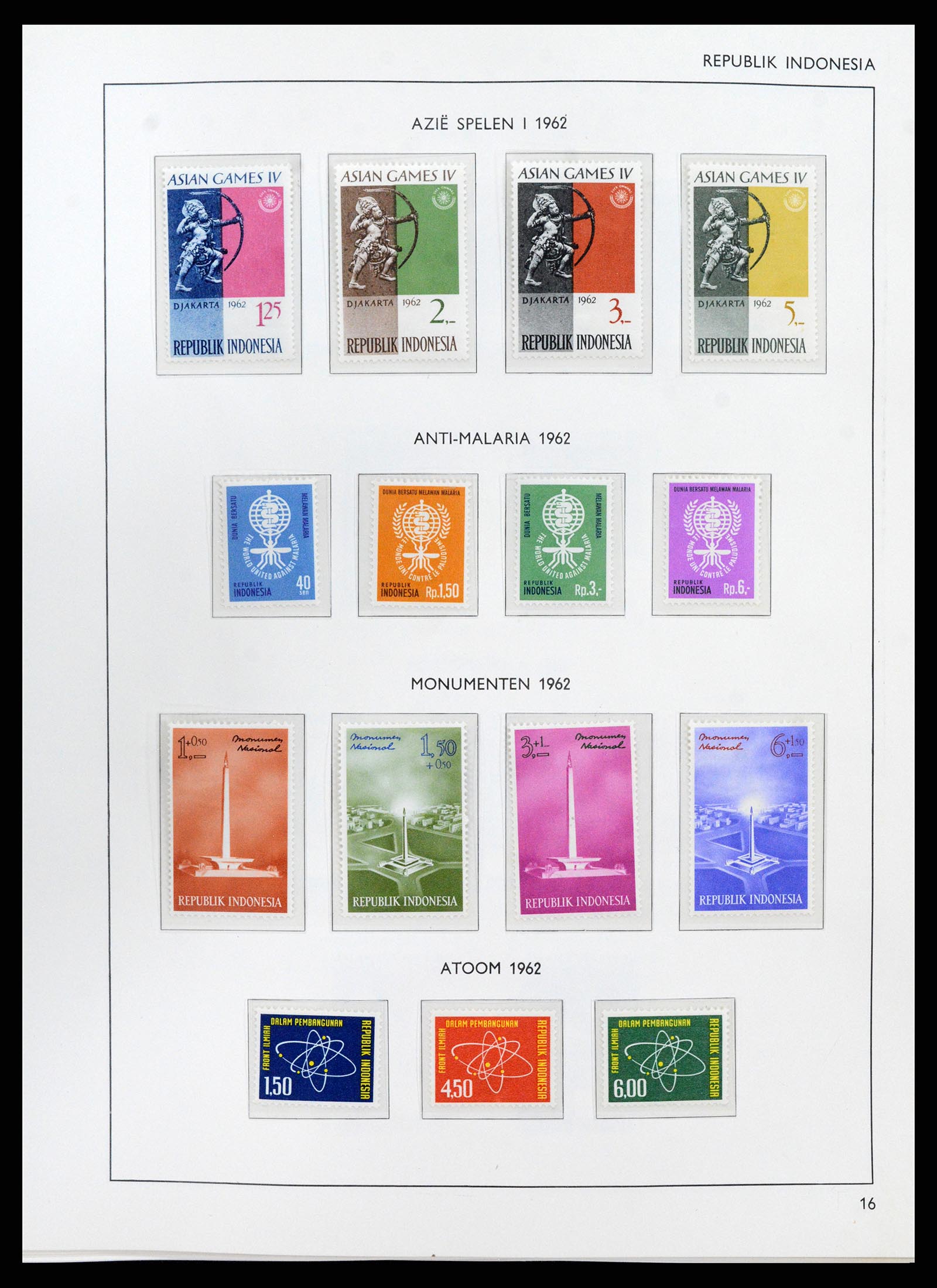 38071 0043 - Postzegelverzameling 38071 Nederlandse gebieden 1864-1960.