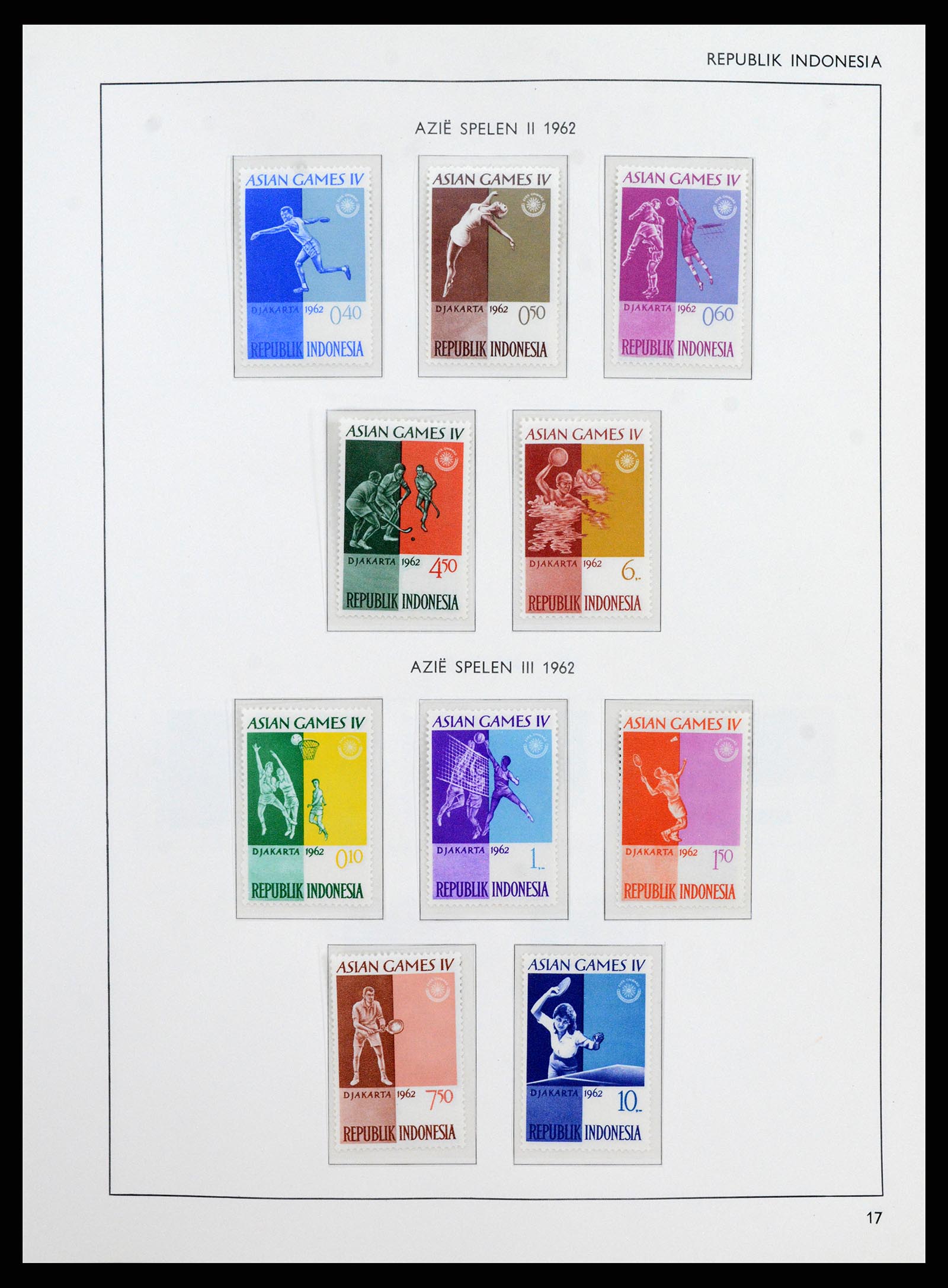 38071 0044 - Postzegelverzameling 38071 Nederlandse gebieden 1864-1960.