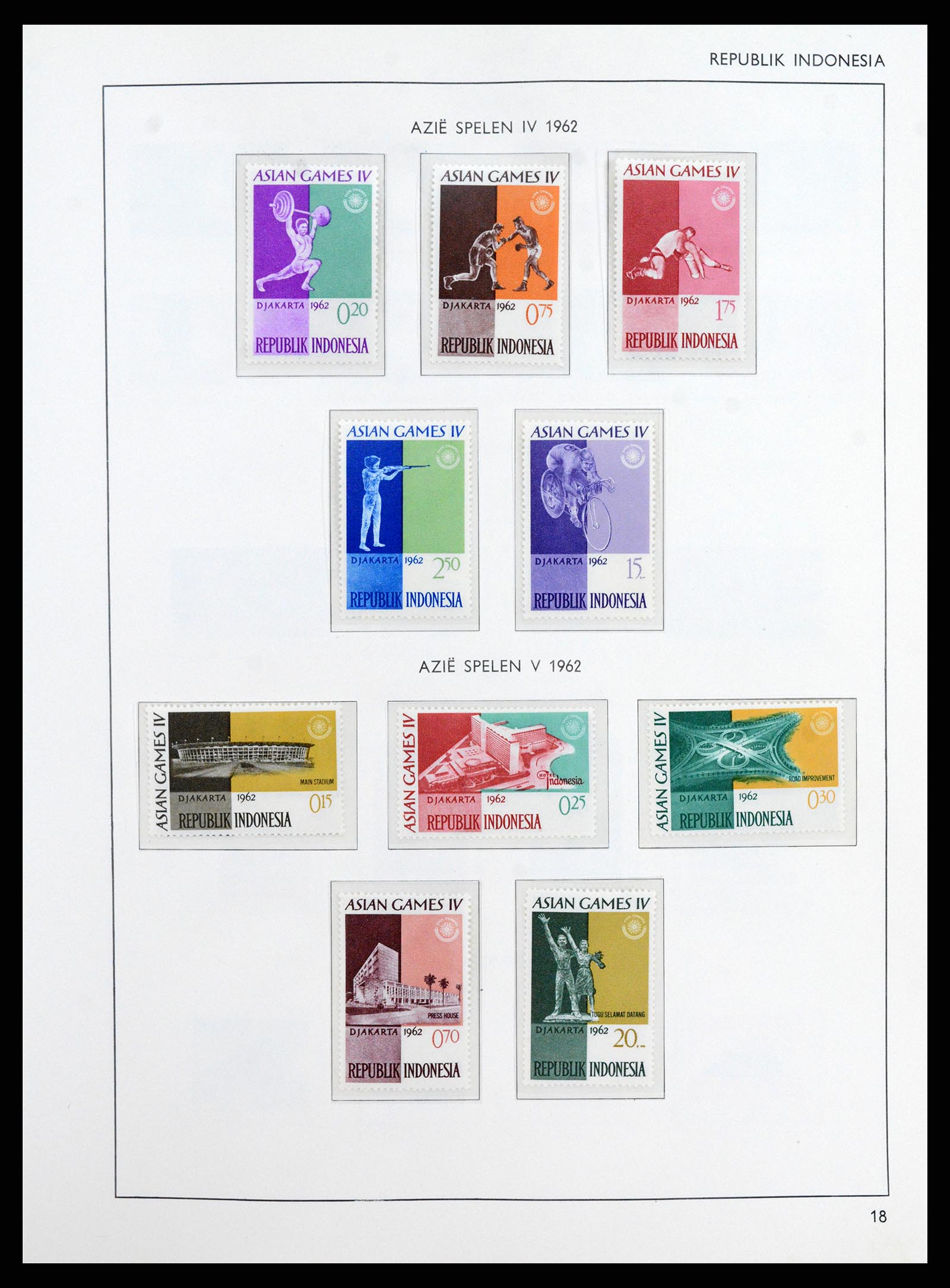 38071 0045 - Postzegelverzameling 38071 Nederlandse gebieden 1864-1960.