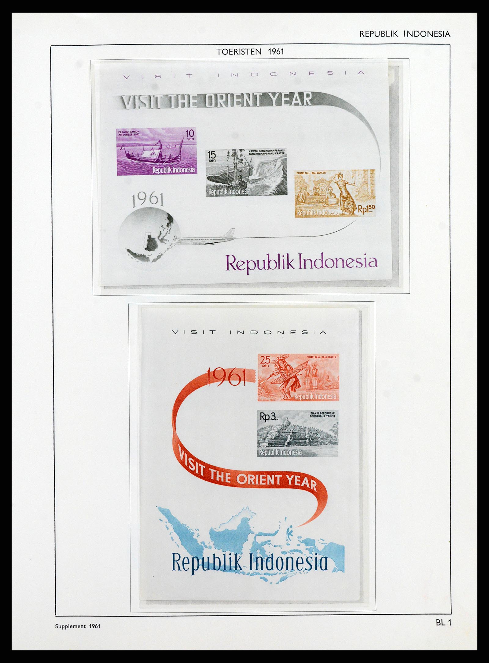 38071 0050 - Postzegelverzameling 38071 Nederlandse gebieden 1864-1960.