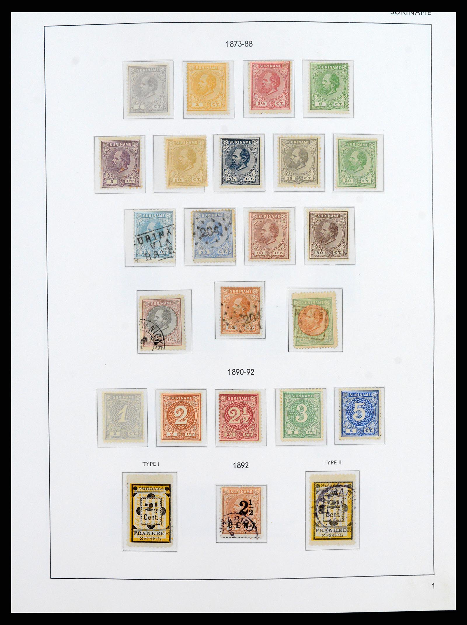 38071 0059 - Postzegelverzameling 38071 Nederlandse gebieden 1864-1960.
