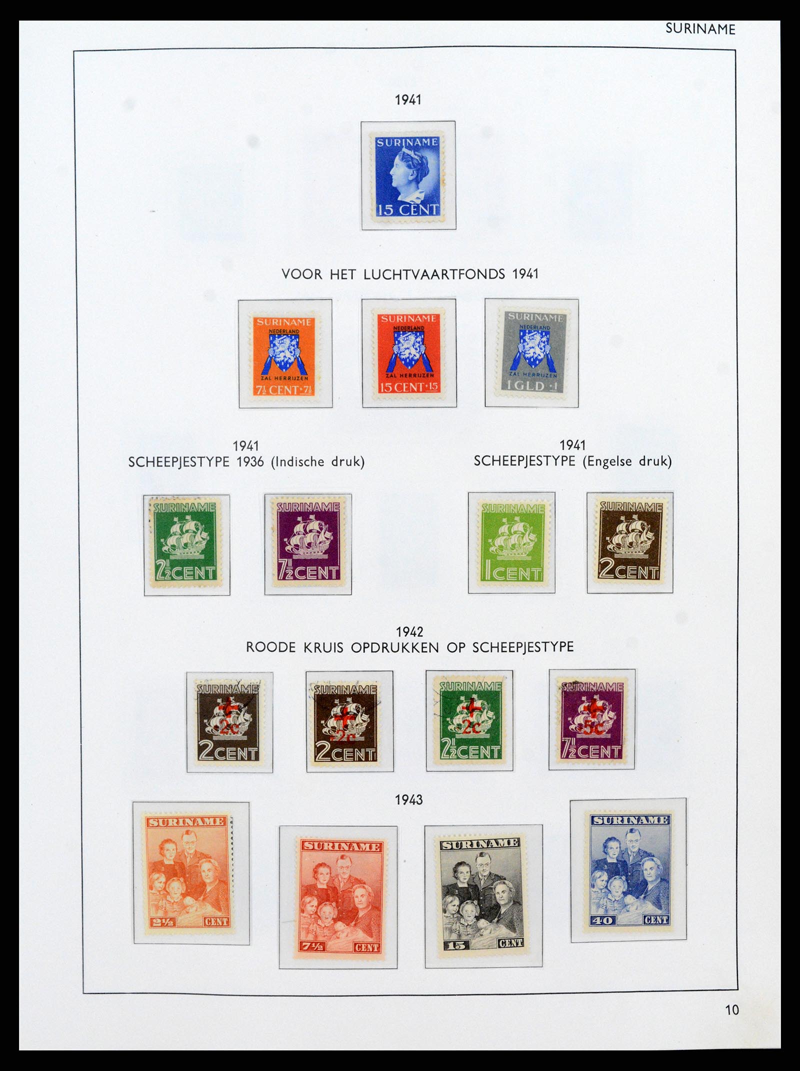 38071 0068 - Stamp collection 38071 Dutch territories 1864-1960.