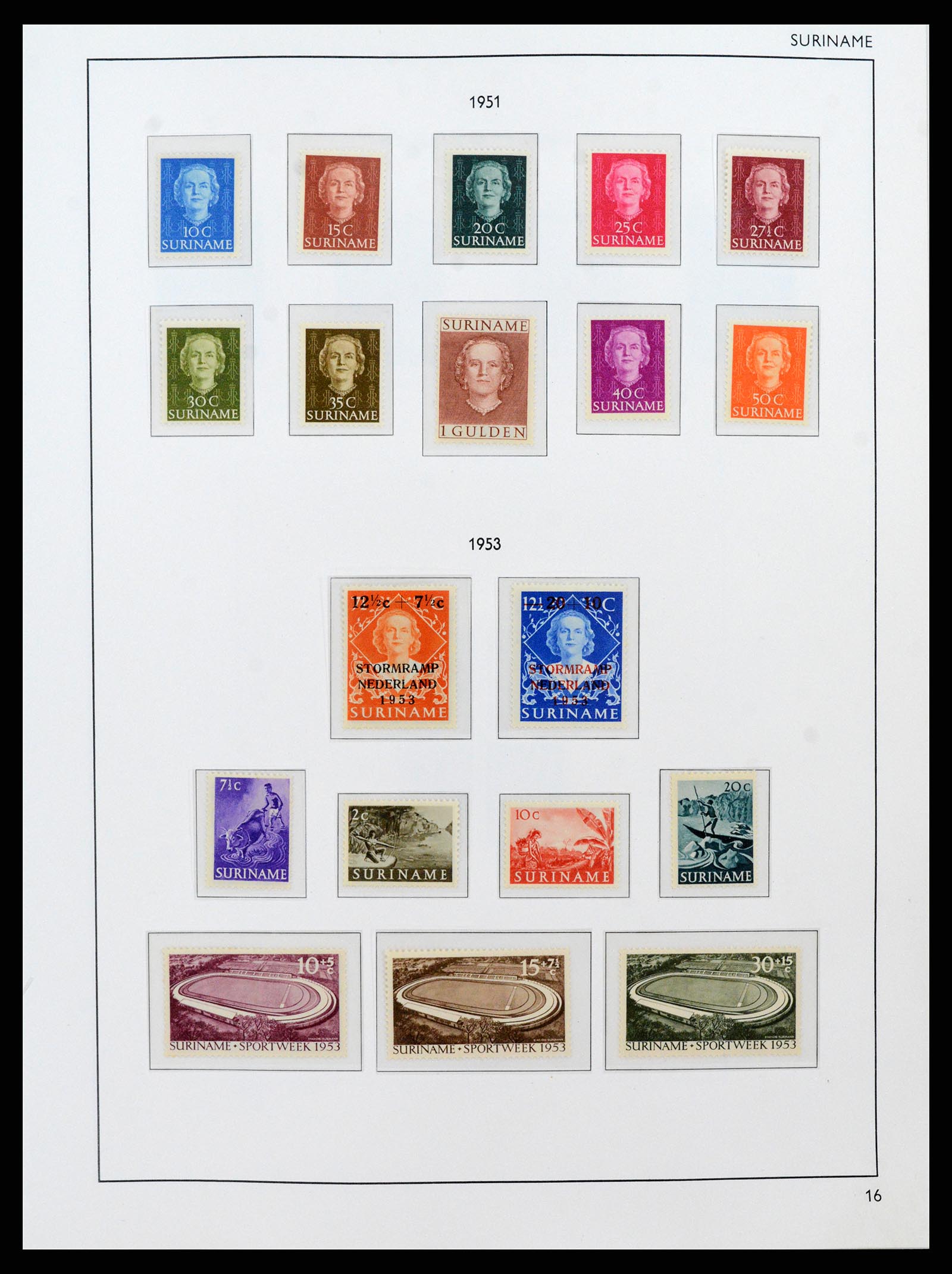 38071 0074 - Stamp collection 38071 Dutch territories 1864-1960.