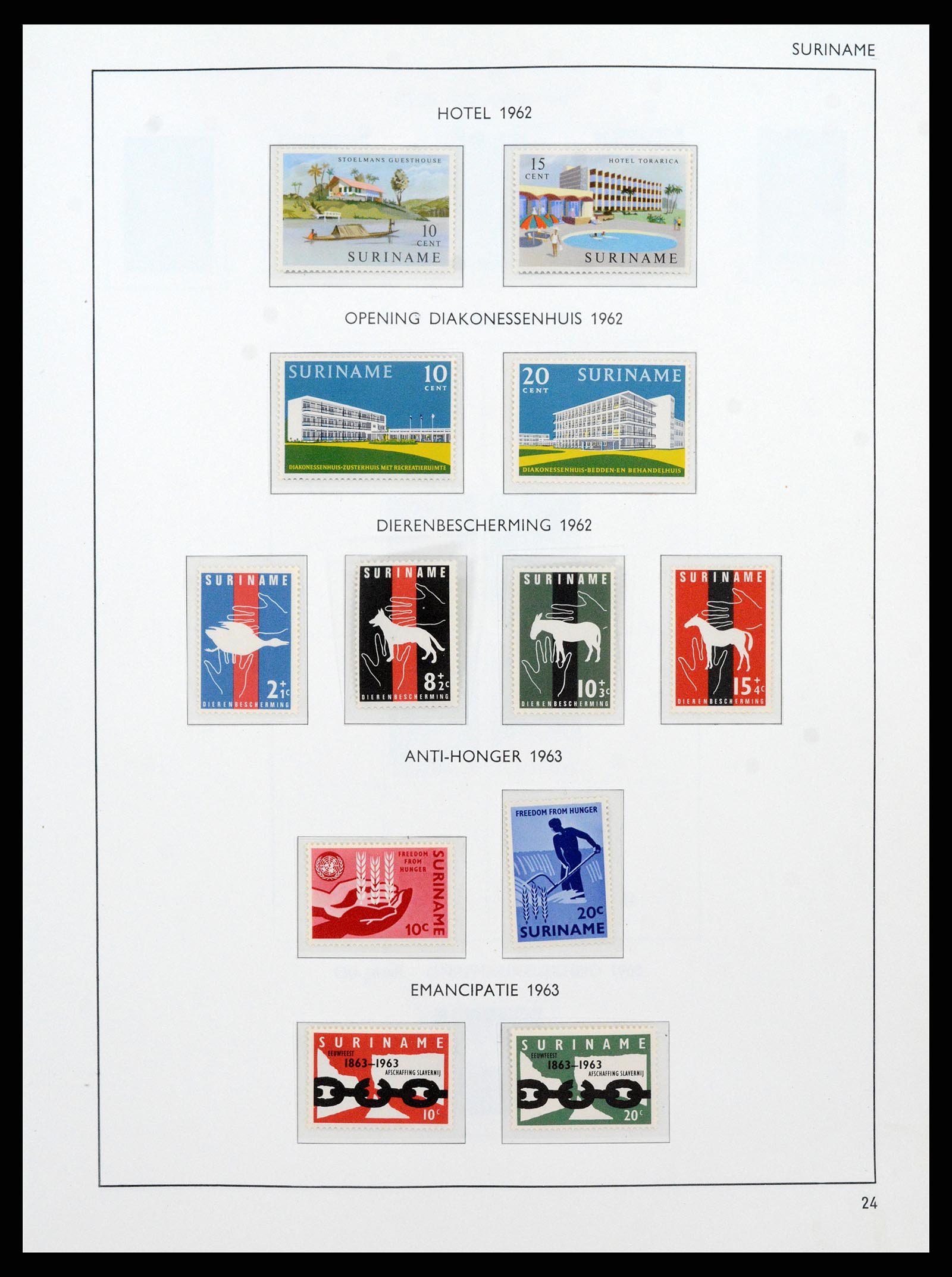 38071 0084 - Stamp collection 38071 Dutch territories 1864-1960.