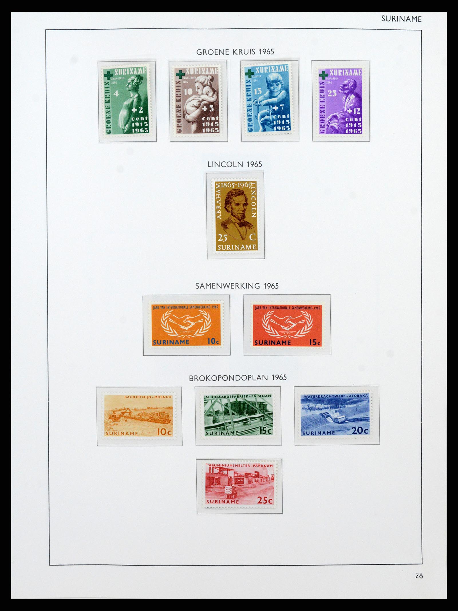 38071 0088 - Stamp collection 38071 Dutch territories 1864-1960.