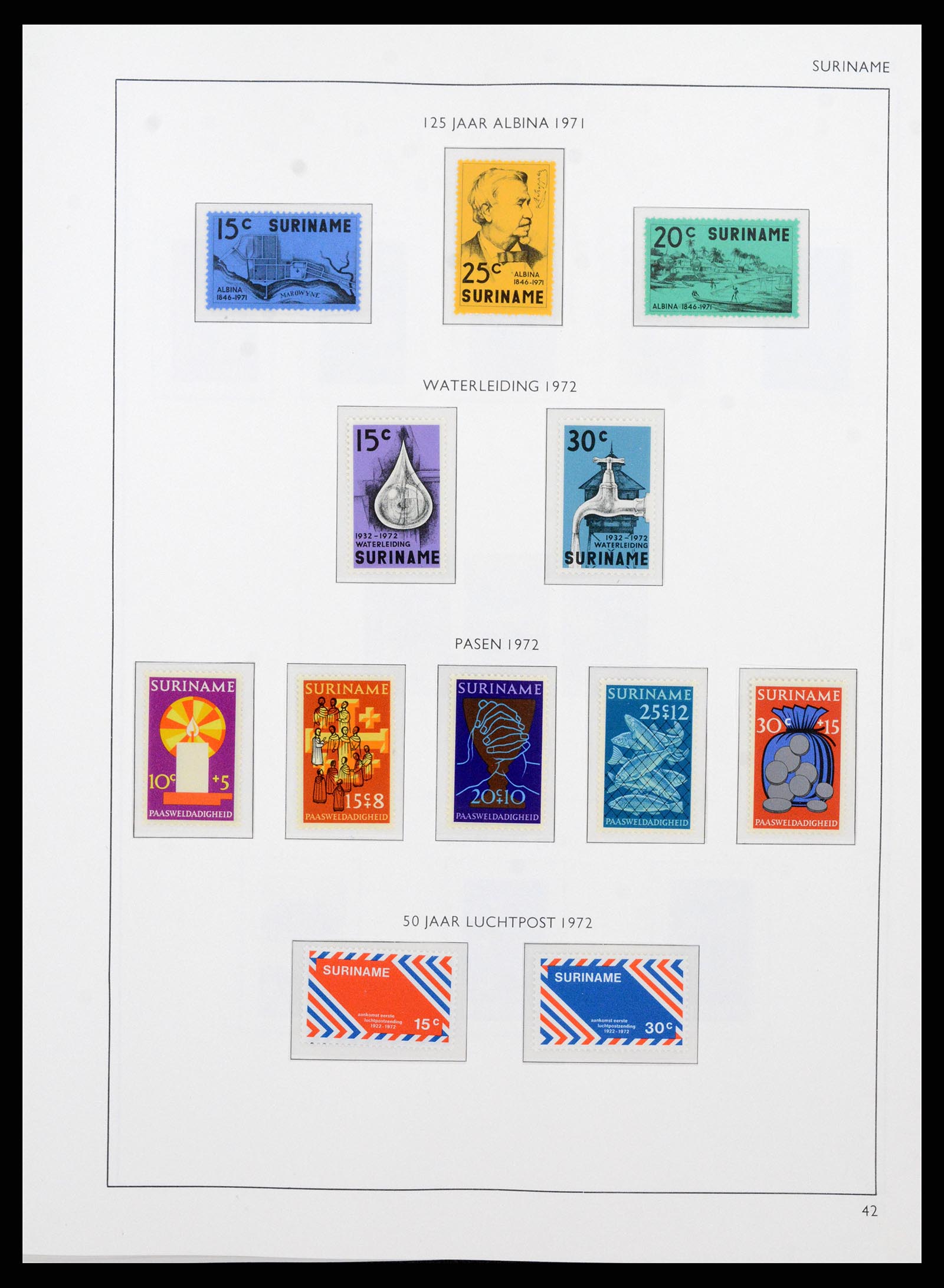 38071 0102 - Stamp collection 38071 Dutch territories 1864-1960.