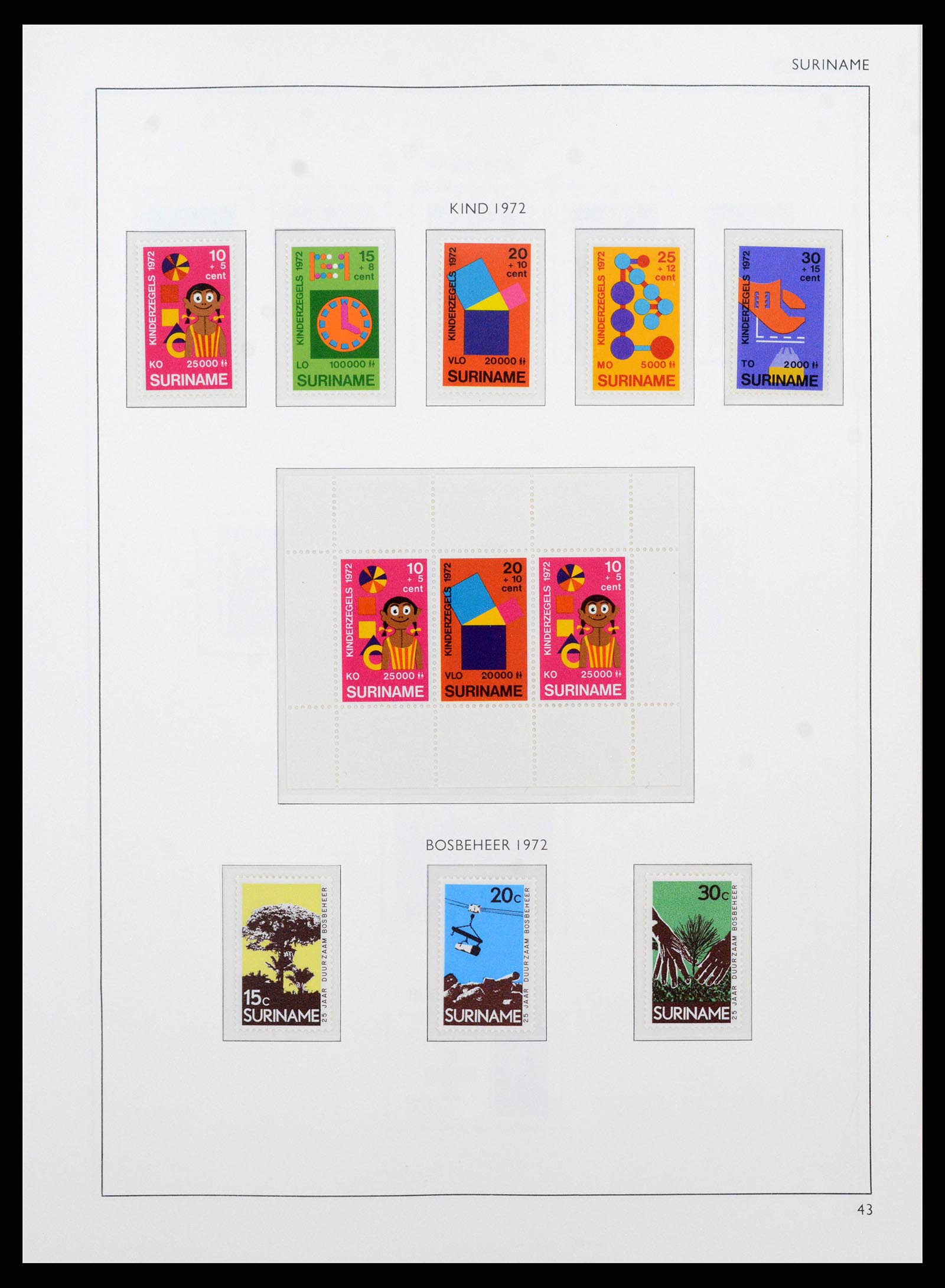 38071 0103 - Postzegelverzameling 38071 Nederlandse gebieden 1864-1960.