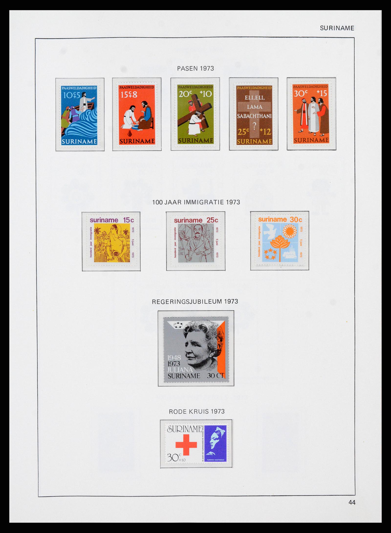 38071 0104 - Postzegelverzameling 38071 Nederlandse gebieden 1864-1960.