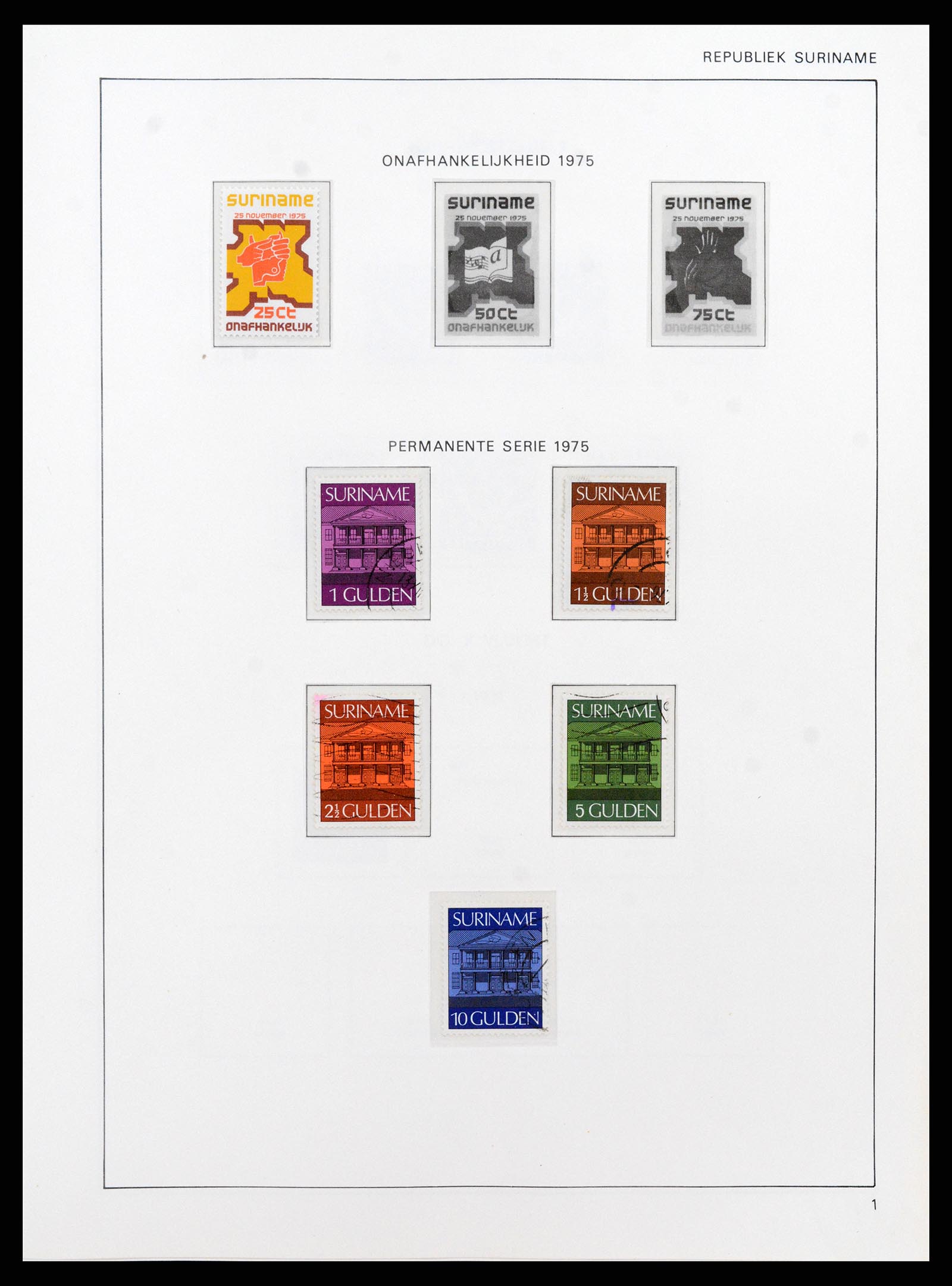 38071 0110 - Postzegelverzameling 38071 Nederlandse gebieden 1864-1960.