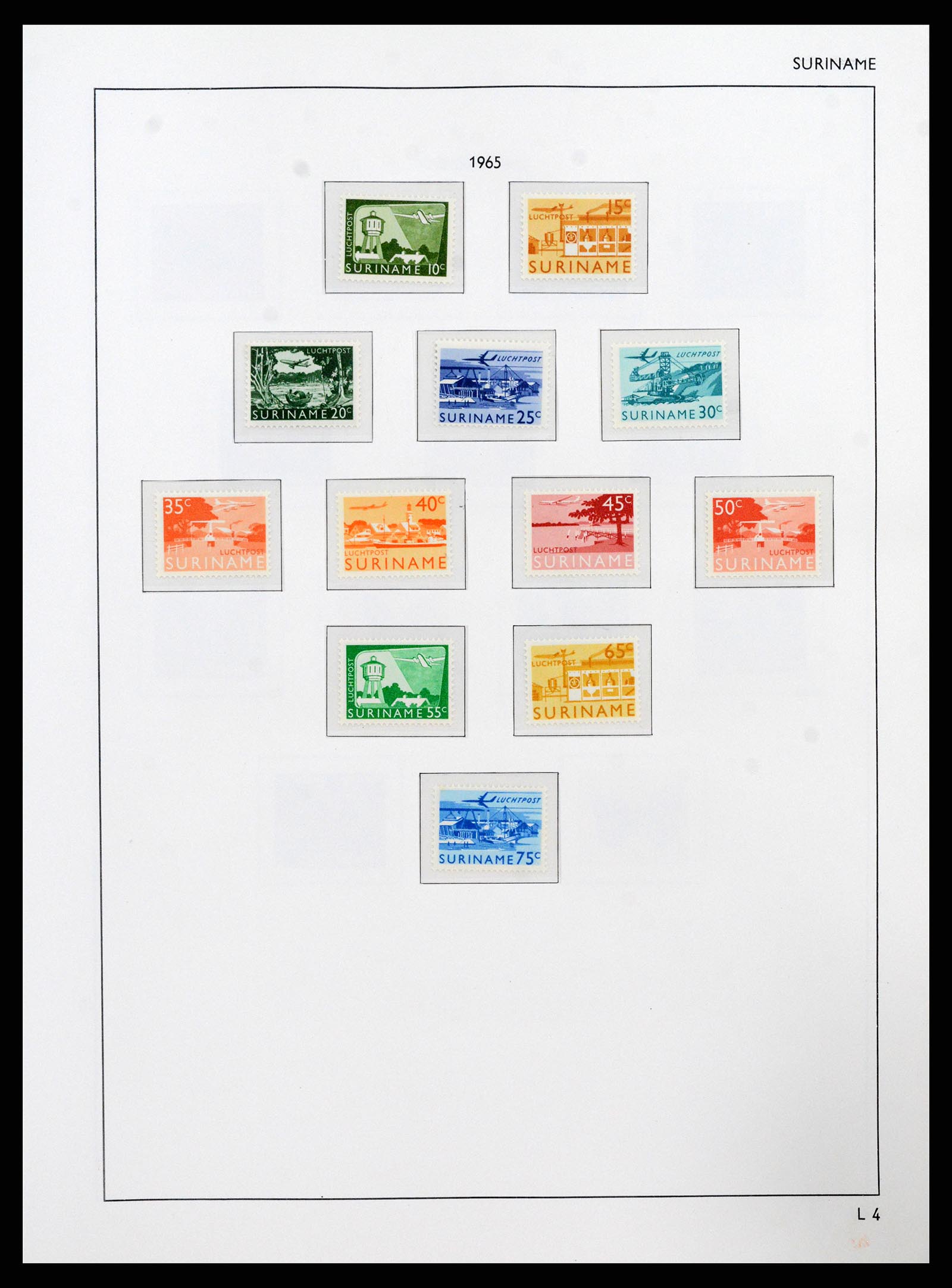 38071 0114 - Postzegelverzameling 38071 Nederlandse gebieden 1864-1960.