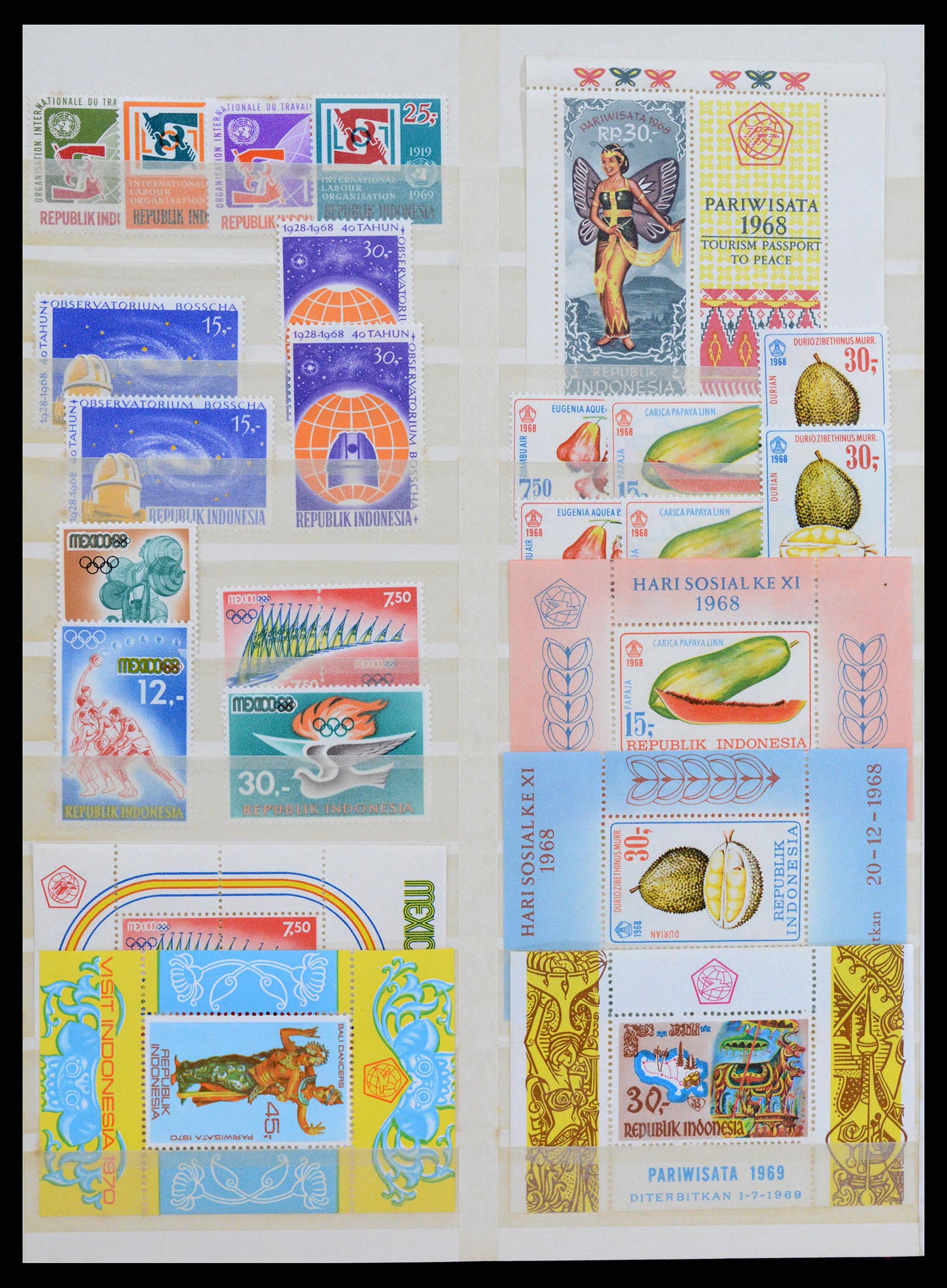 38072 0021 - Stamp collection 38072 English territories in the Caribbean 1960s-1970s.