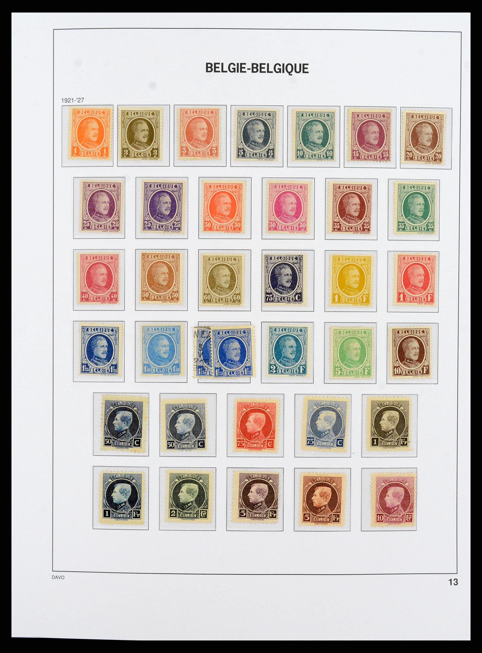 38073 011 - Stamp collection 38073 Belgium 1849-1950.