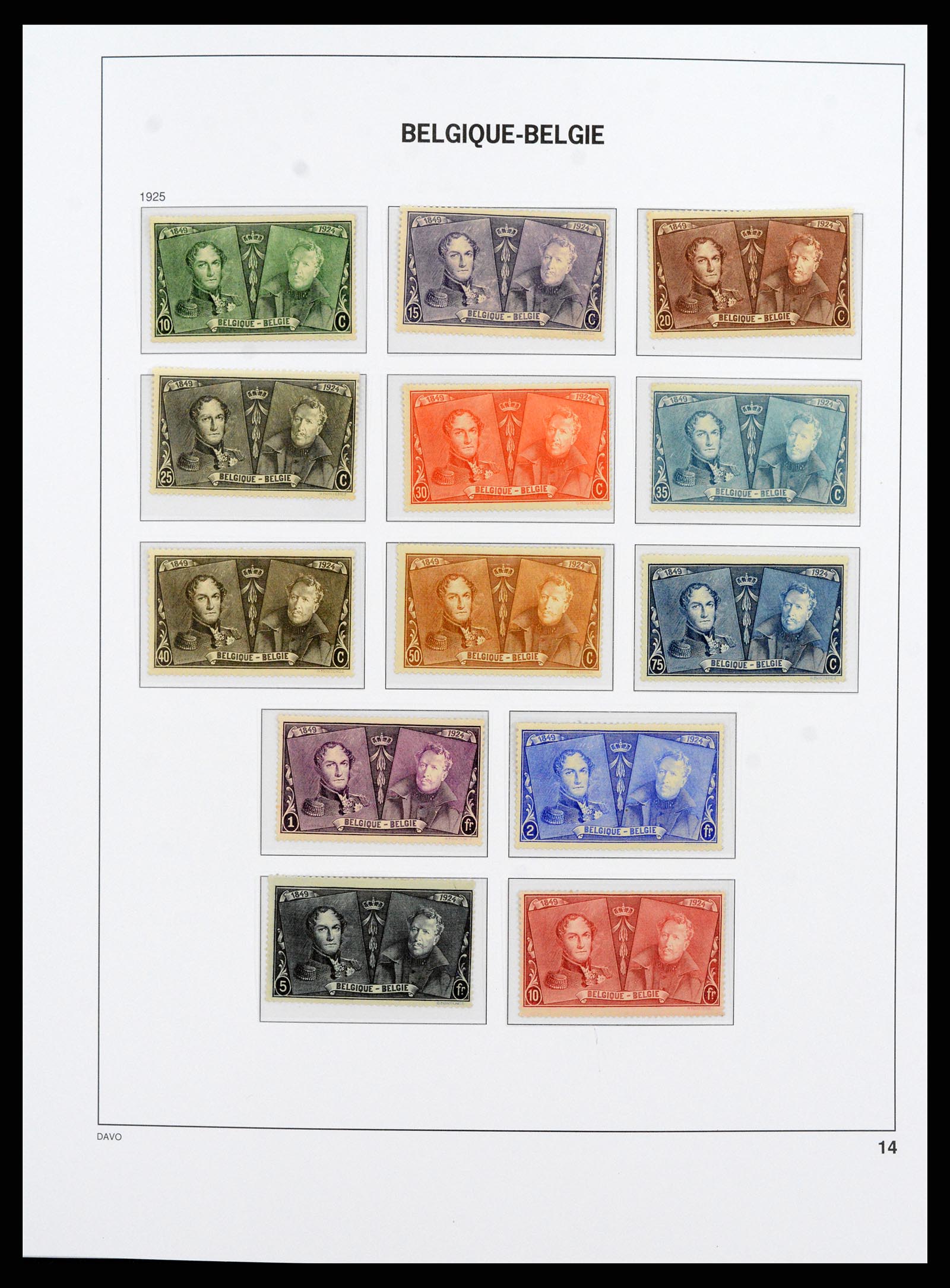 38073 012 - Stamp collection 38073 Belgium 1849-1950.