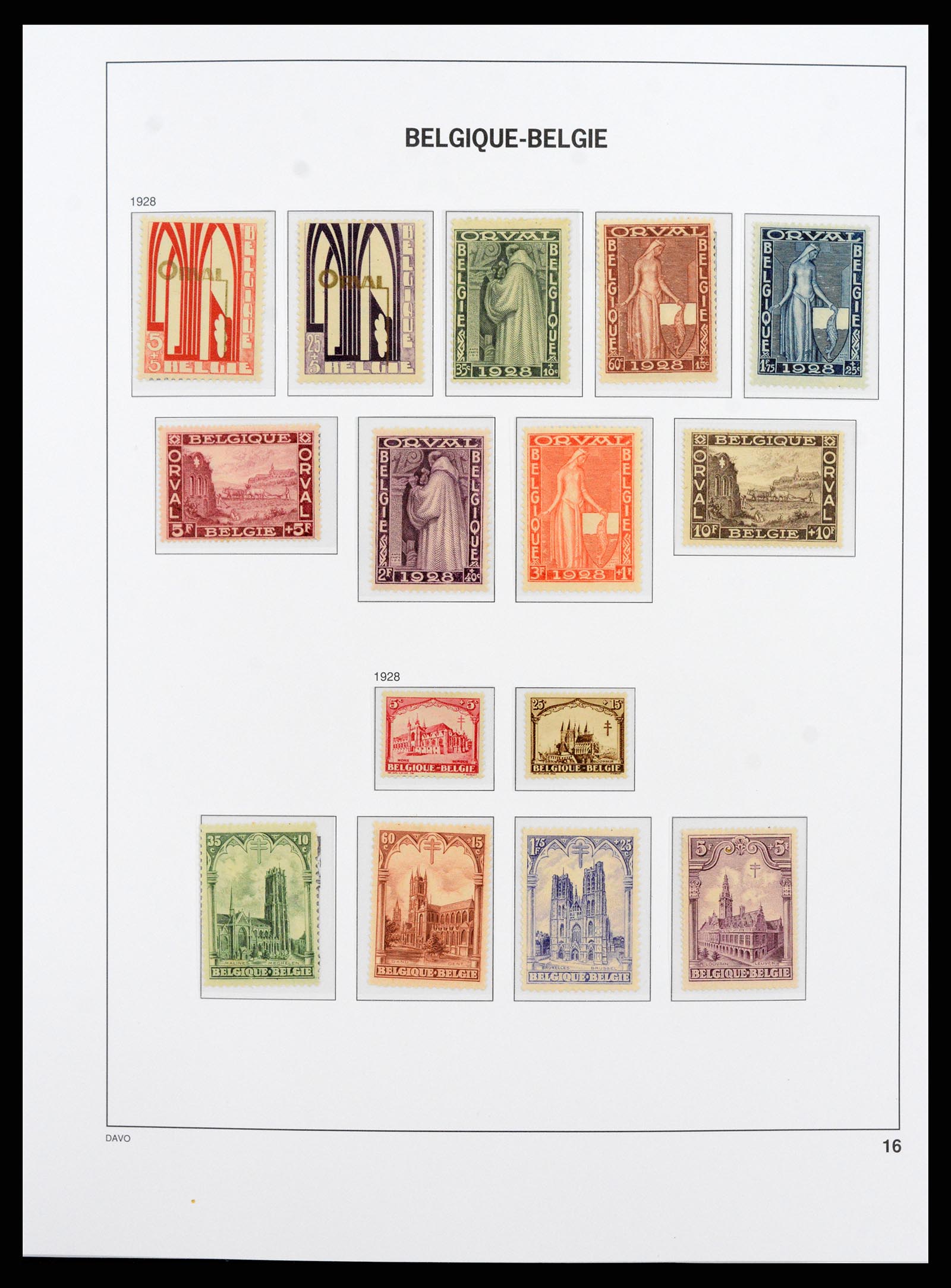 38073 014 - Stamp collection 38073 Belgium 1849-1950.