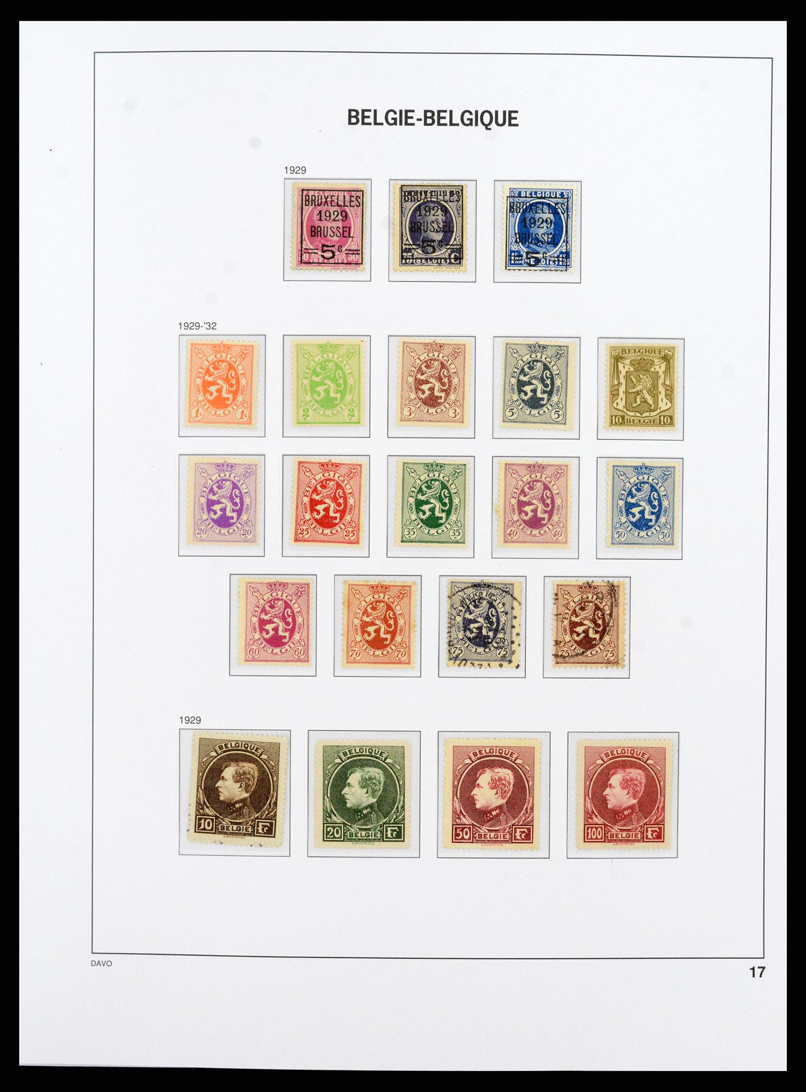 38073 015 - Postzegelverzameling 38073 België 1849-1950.