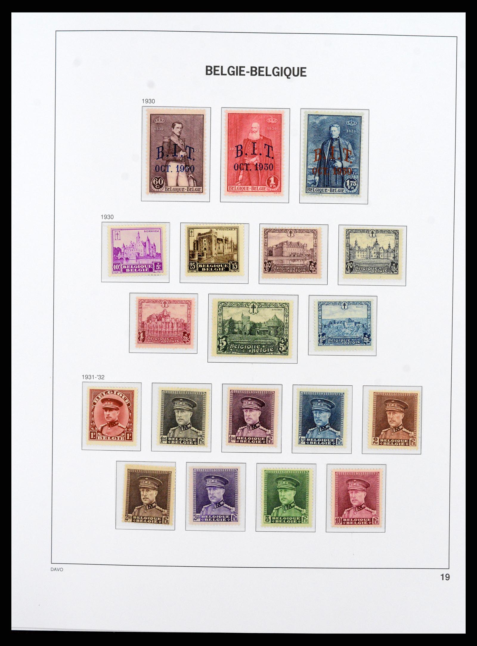 38073 017 - Stamp collection 38073 Belgium 1849-1950.