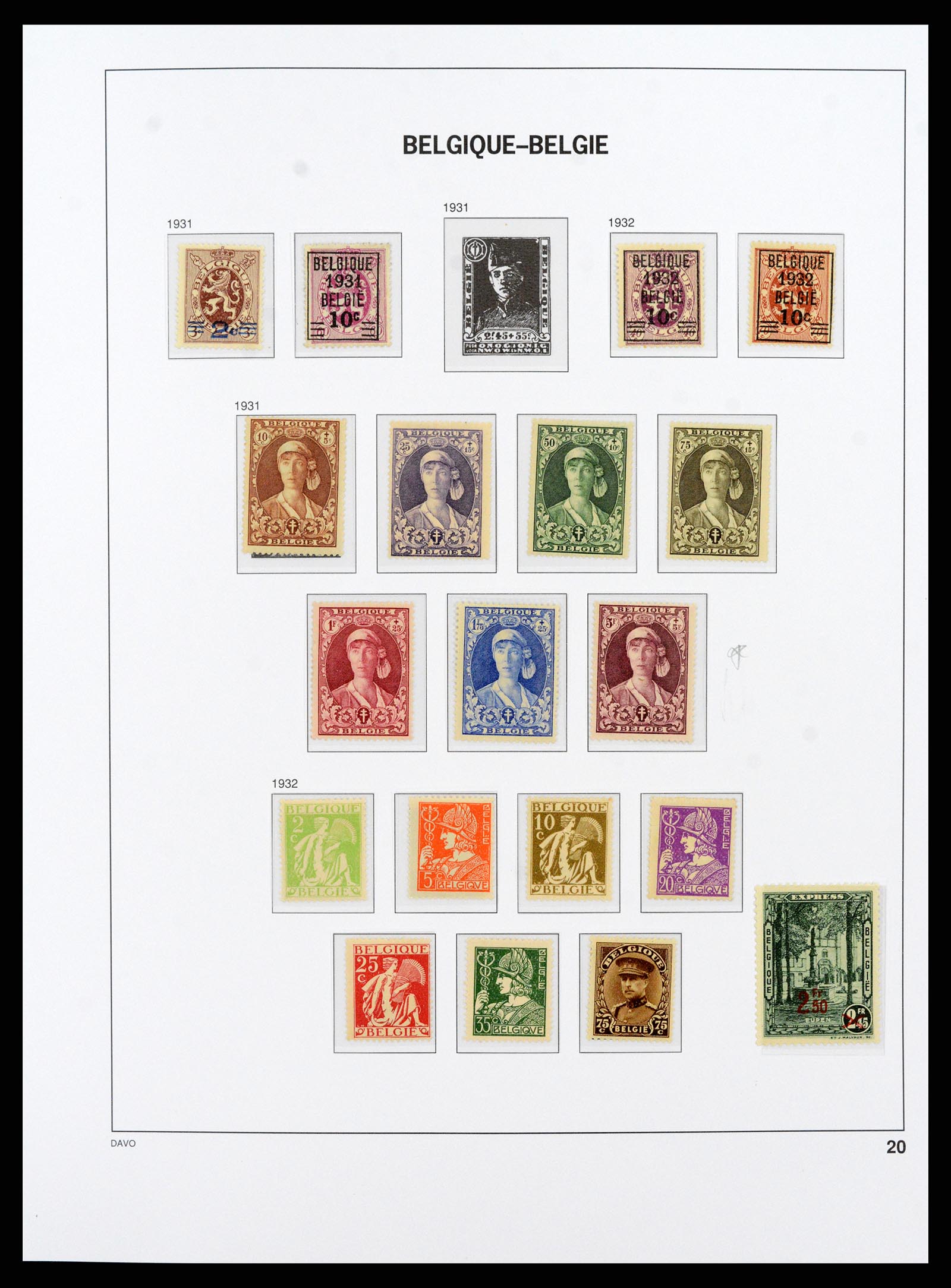 38073 018 - Postzegelverzameling 38073 België 1849-1950.