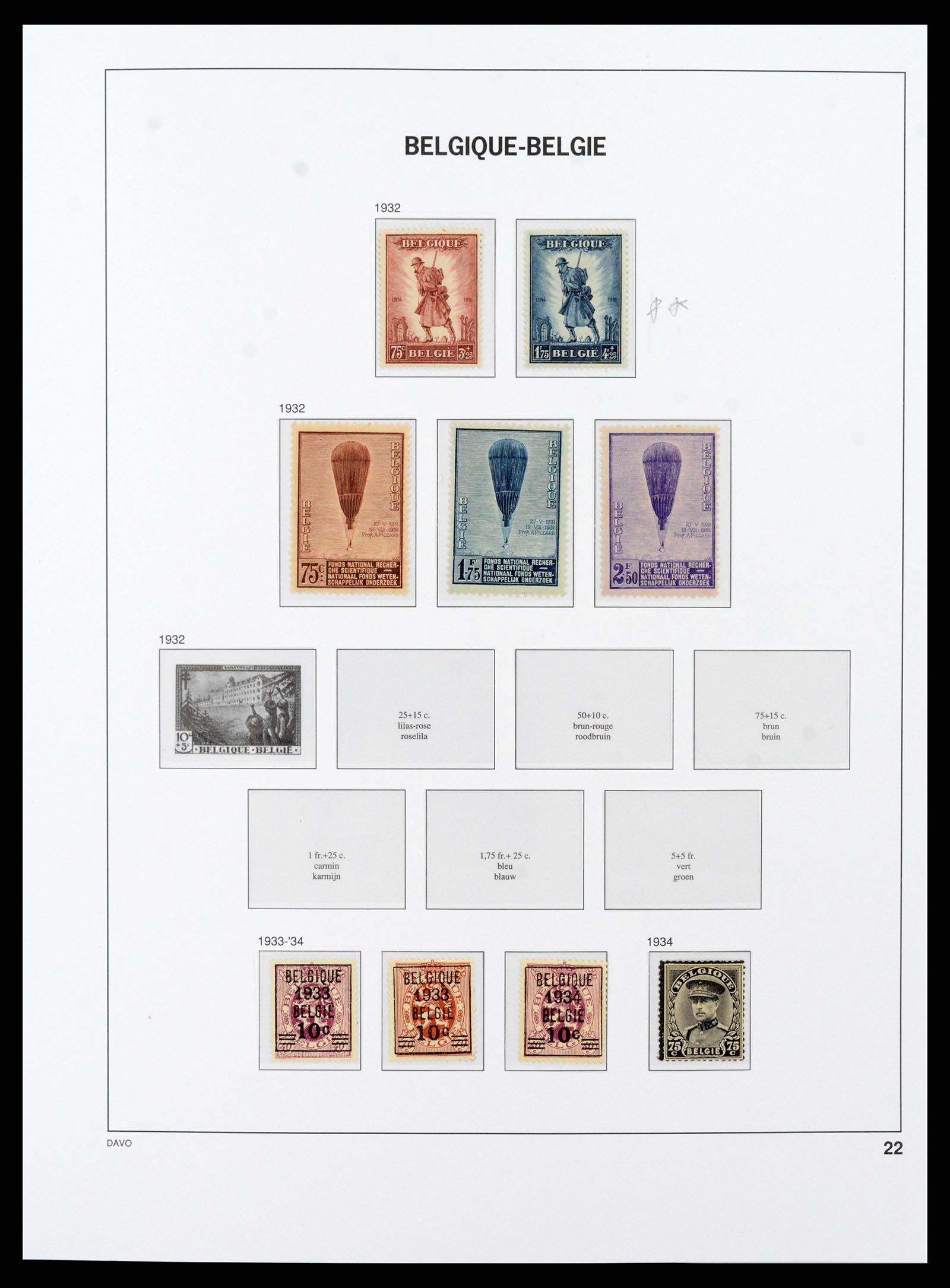 38073 019 - Stamp collection 38073 Belgium 1849-1950.