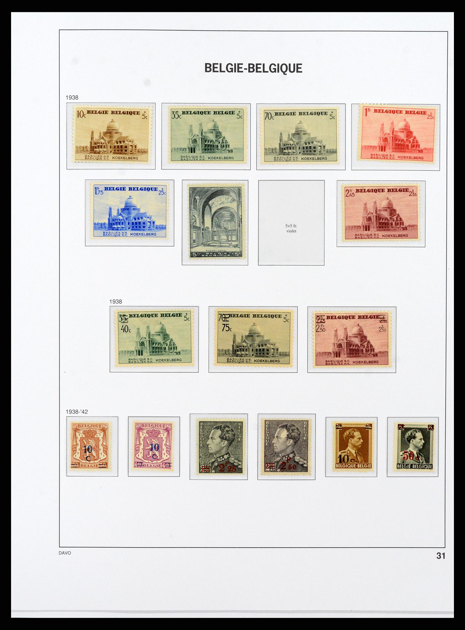 38073 026 - Stamp collection 38073 Belgium 1849-1950.