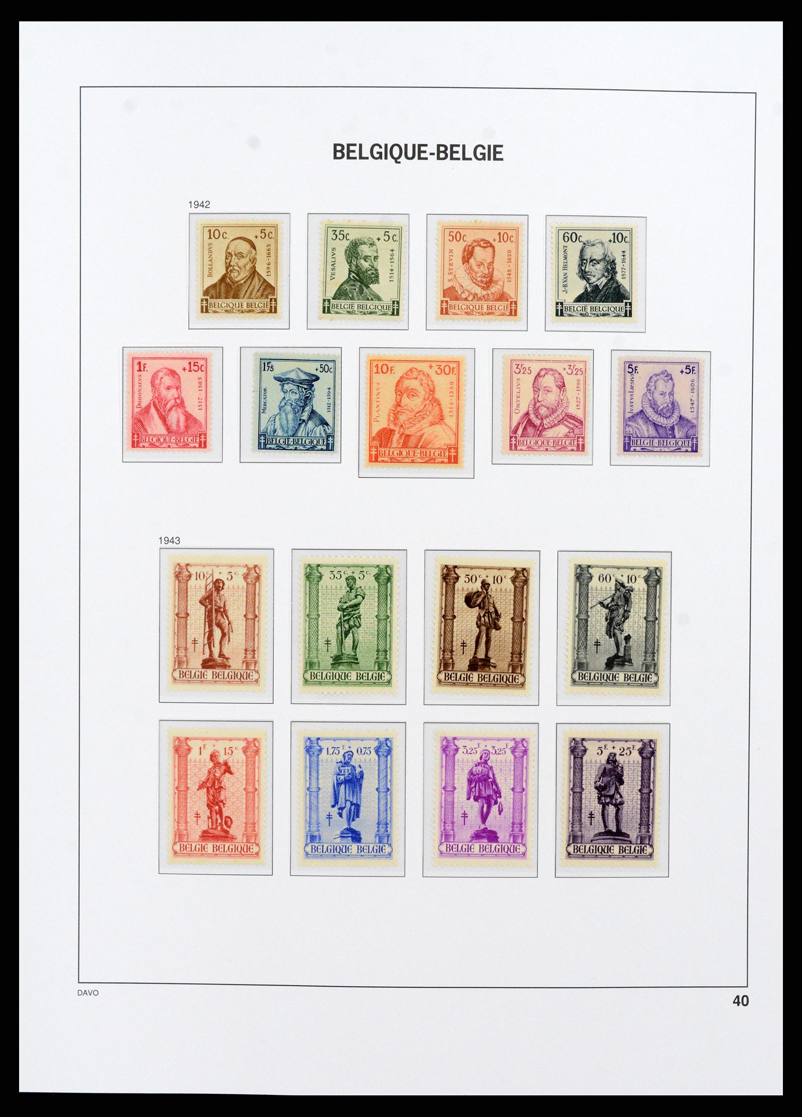 38073 034 - Postzegelverzameling 38073 België 1849-1950.