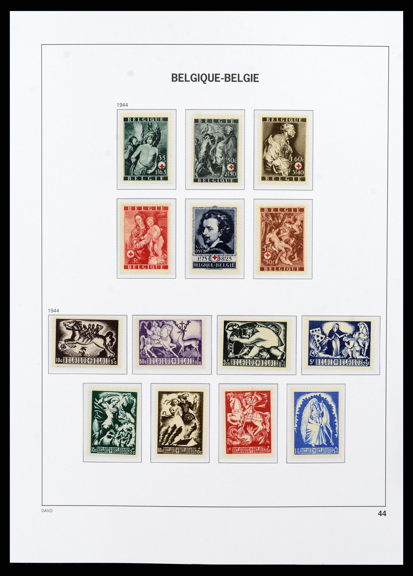38073 038 - Postzegelverzameling 38073 België 1849-1950.