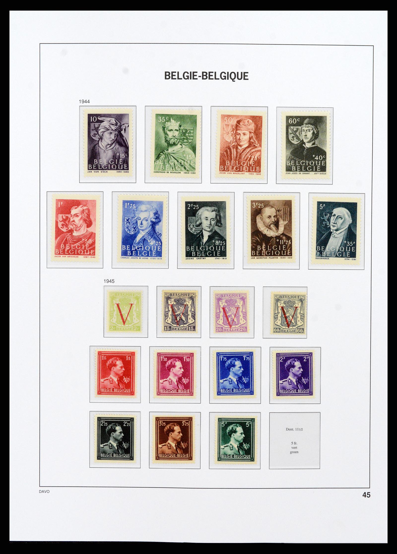38073 039 - Postzegelverzameling 38073 België 1849-1950.