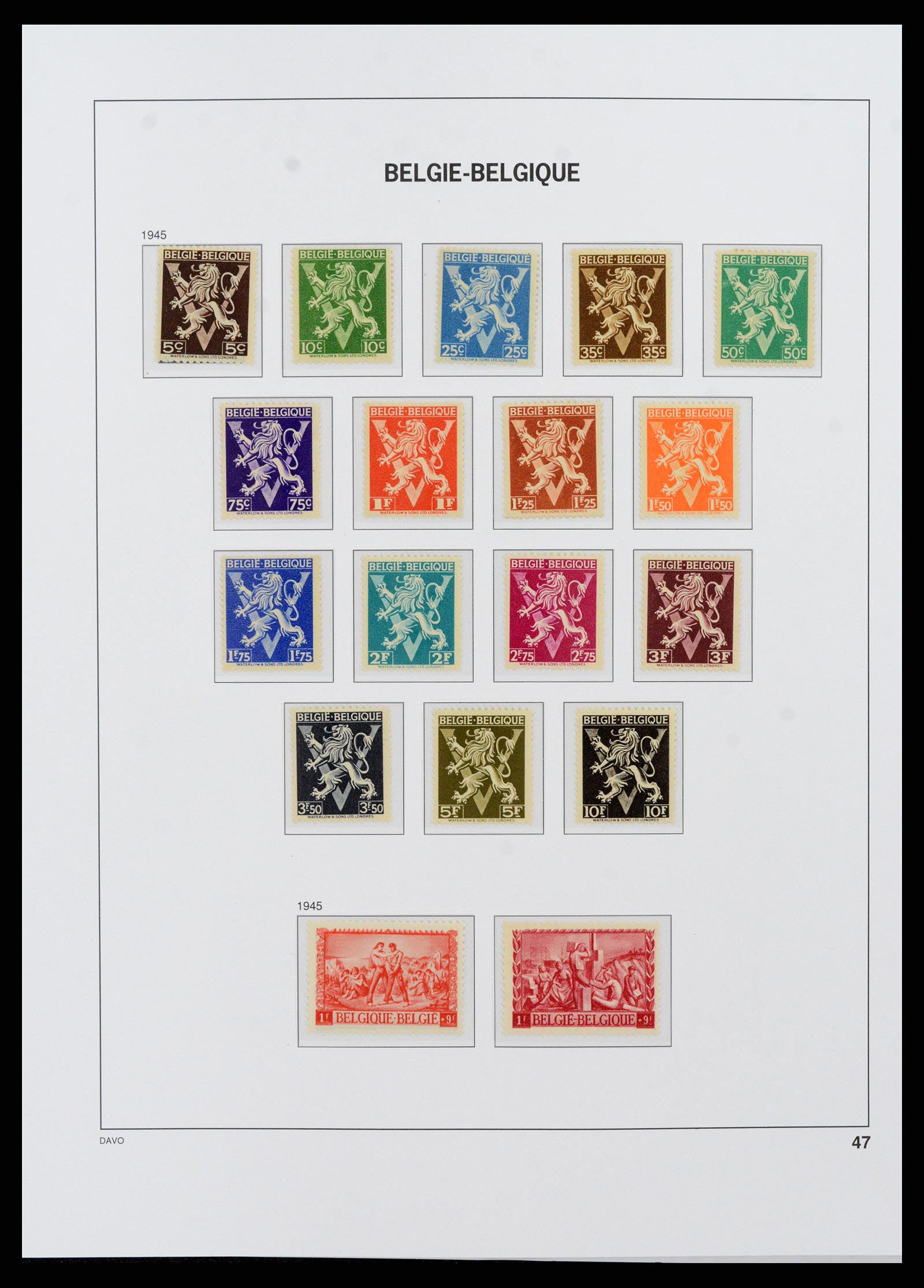38073 041 - Postzegelverzameling 38073 België 1849-1950.