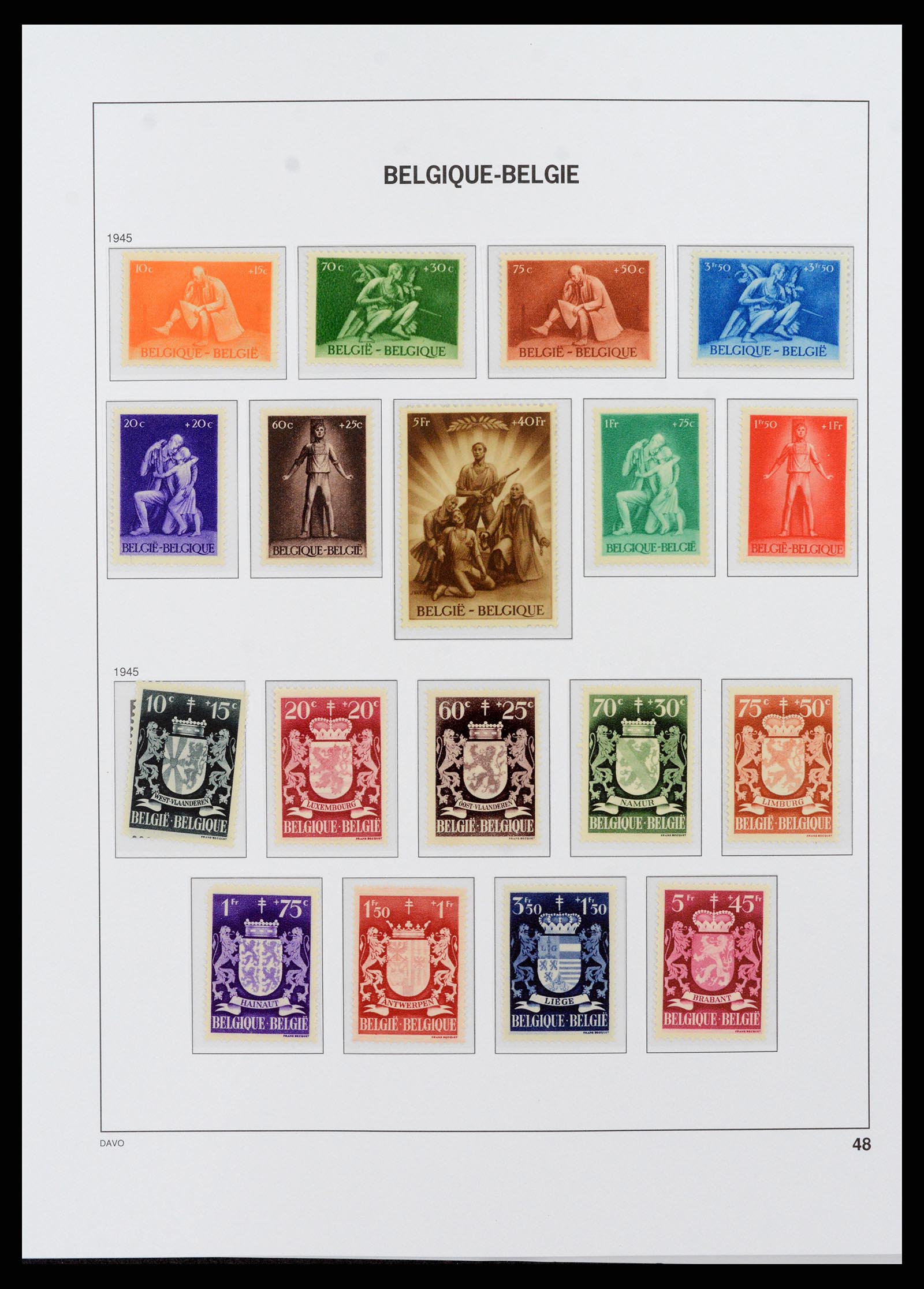 38073 042 - Postzegelverzameling 38073 België 1849-1950.