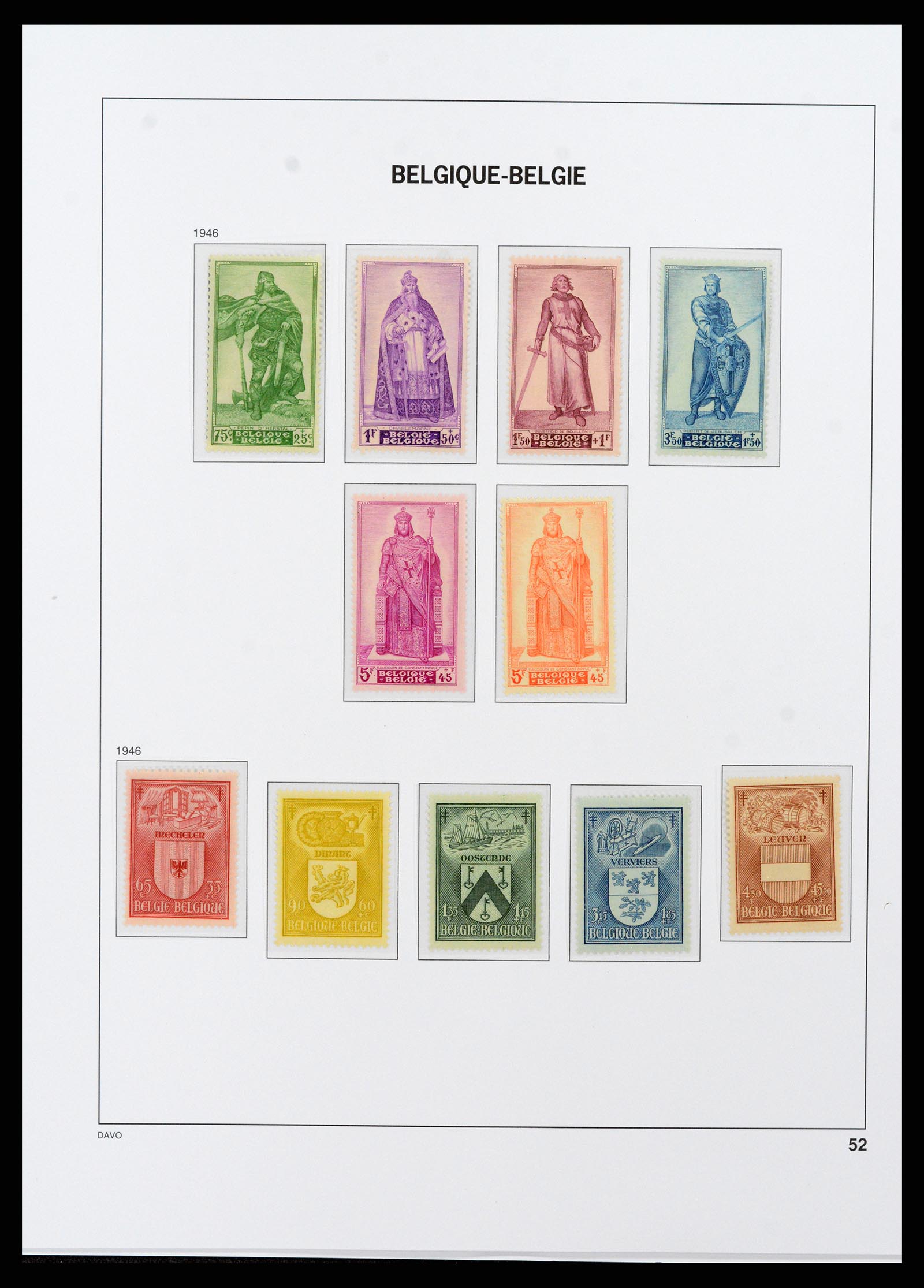 38073 046 - Postzegelverzameling 38073 België 1849-1950.