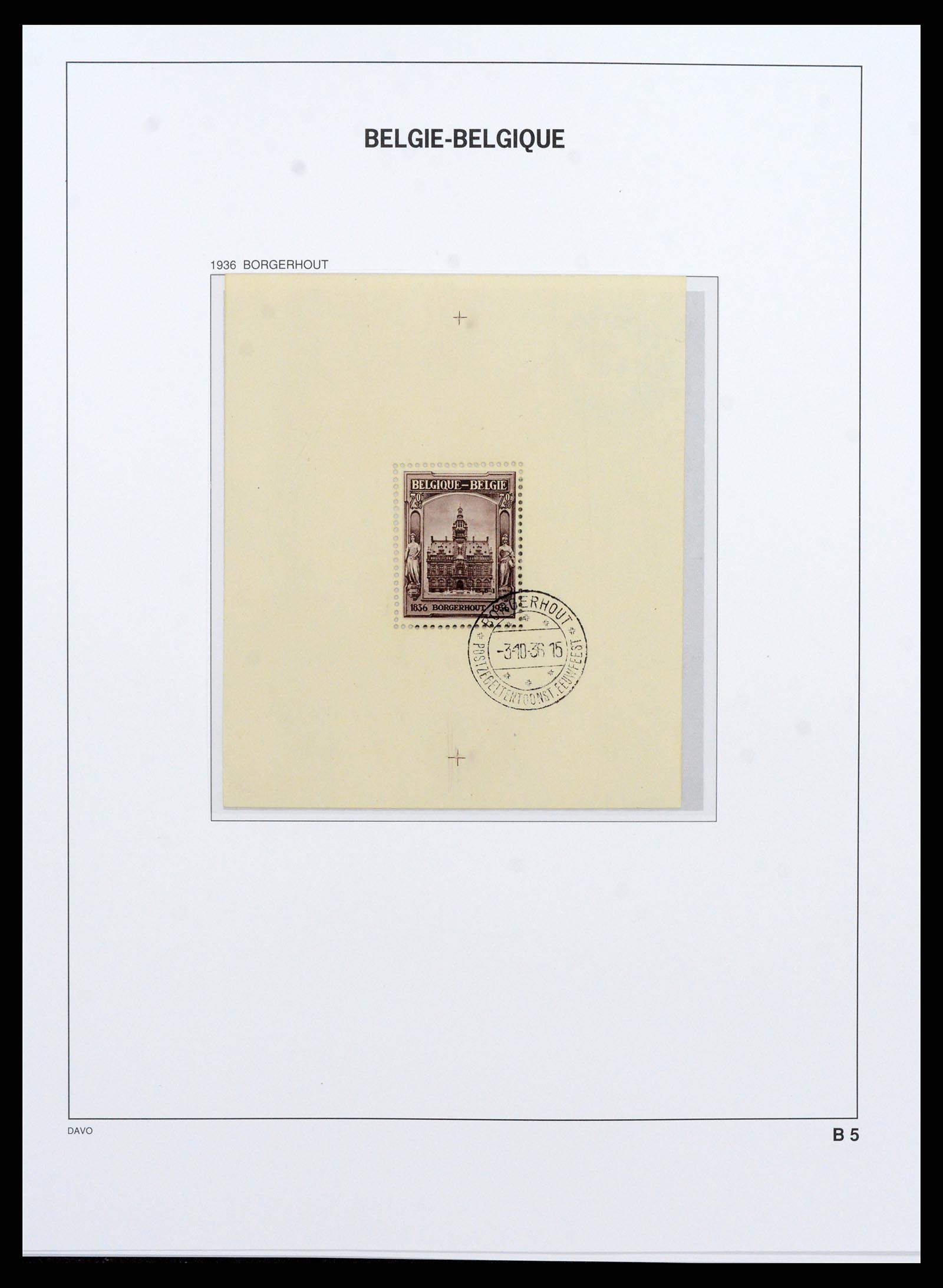 38073 052 - Postzegelverzameling 38073 België 1849-1950.