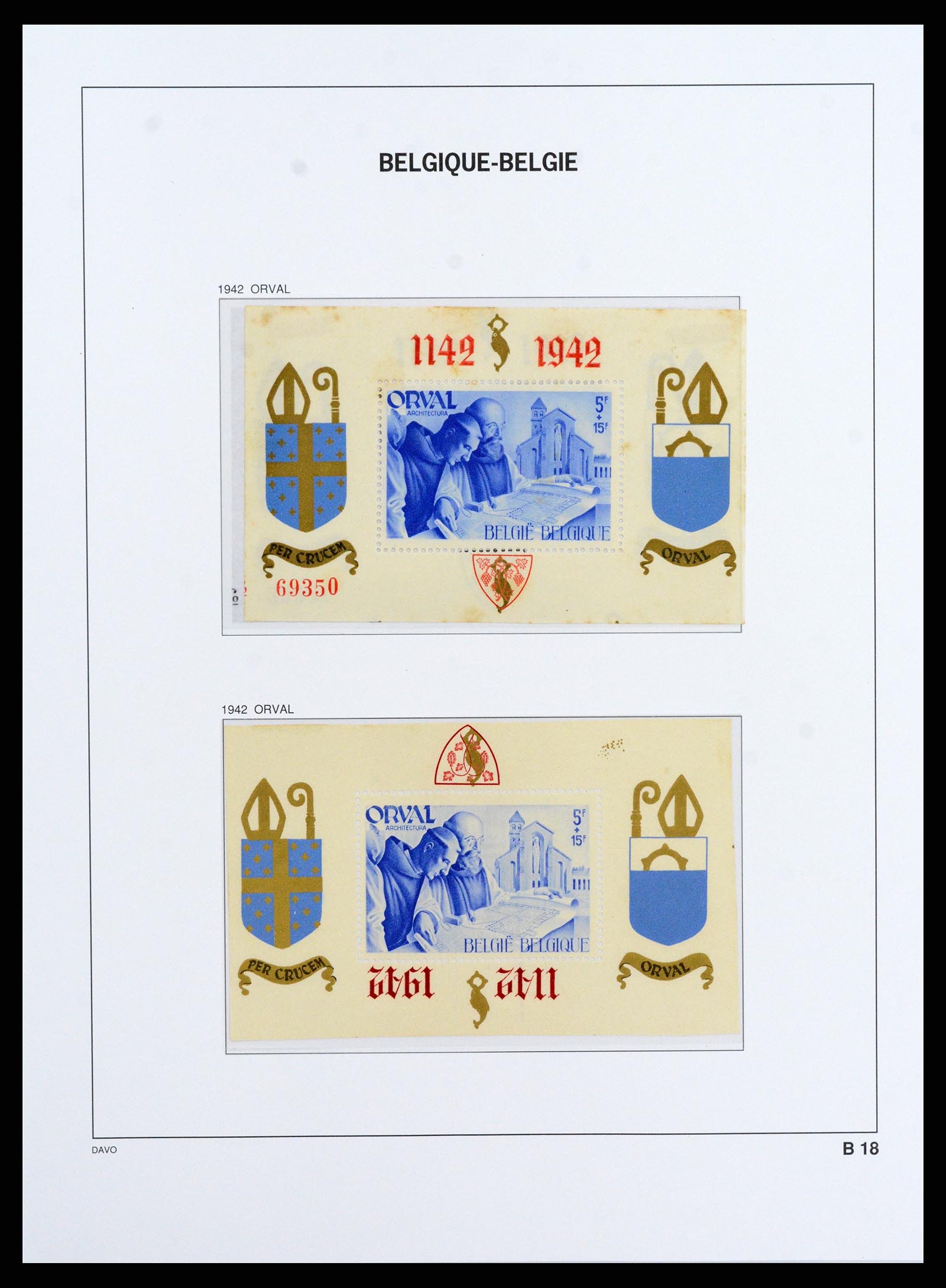 38073 065 - Postzegelverzameling 38073 België 1849-1950.