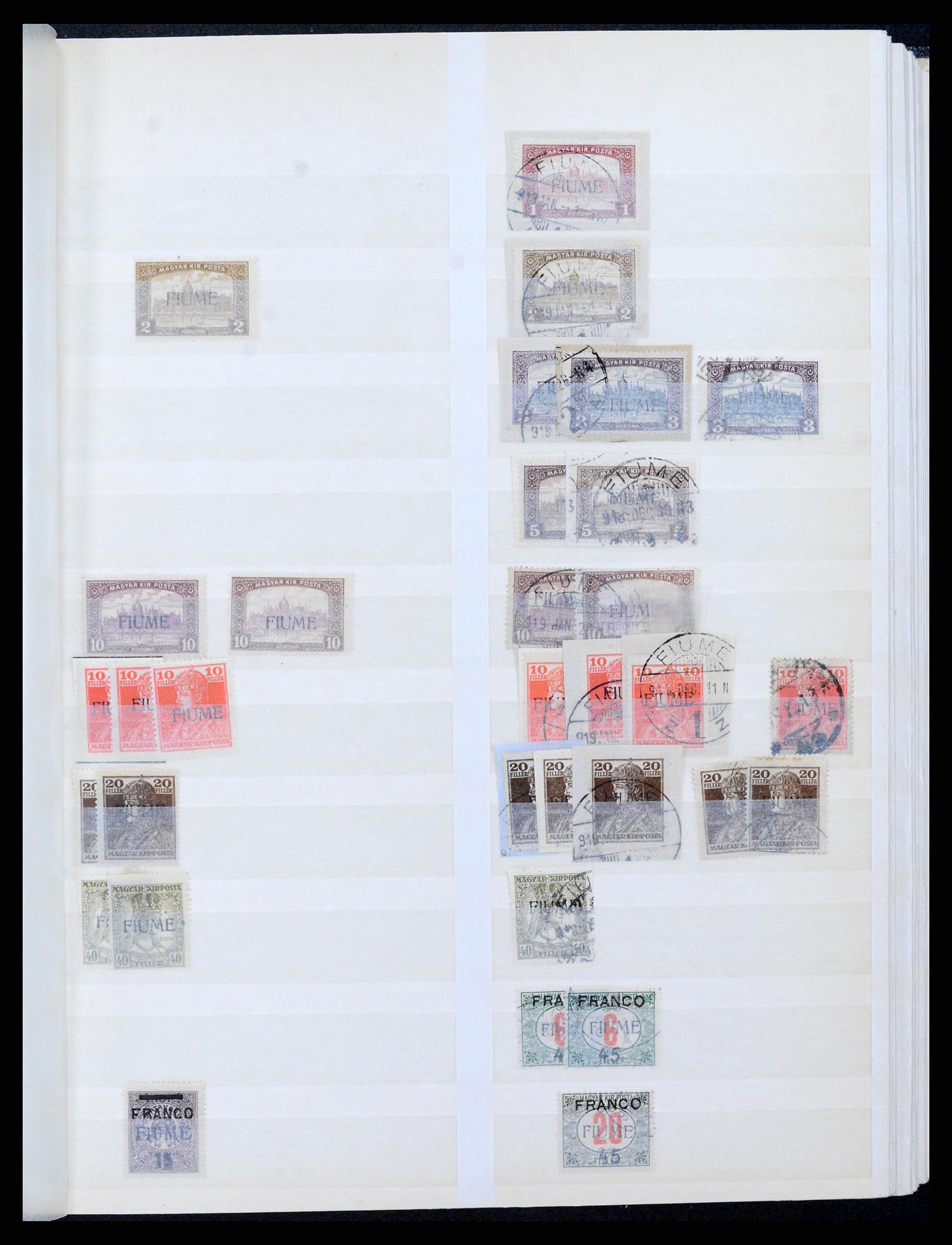 38074 0003 - Postzegelverzameling 38074 Fiume 1918-1924.