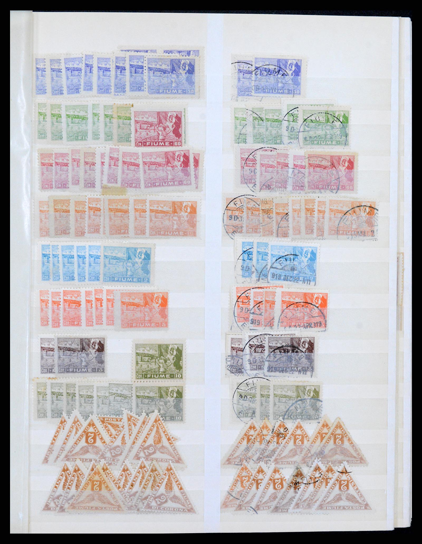 38074 0005 - Postzegelverzameling 38074 Fiume 1918-1924.