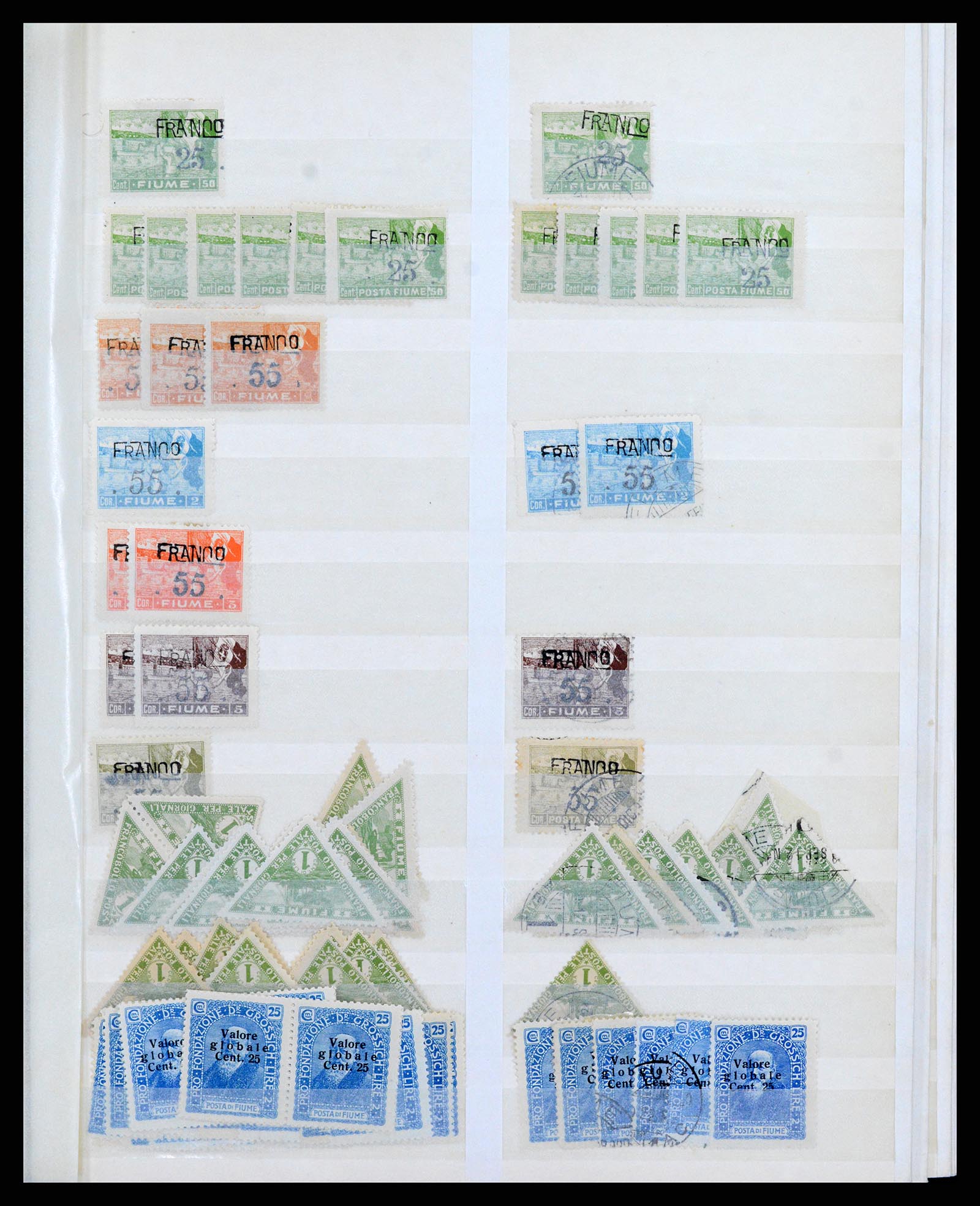 38074 0011 - Postzegelverzameling 38074 Fiume 1918-1924.