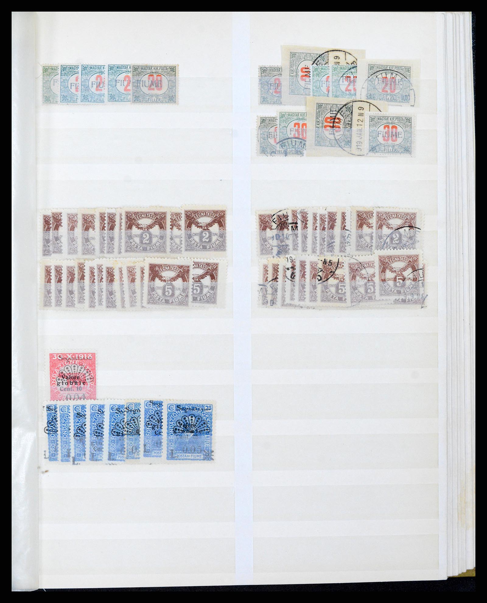 38074 0023 - Postzegelverzameling 38074 Fiume 1918-1924.
