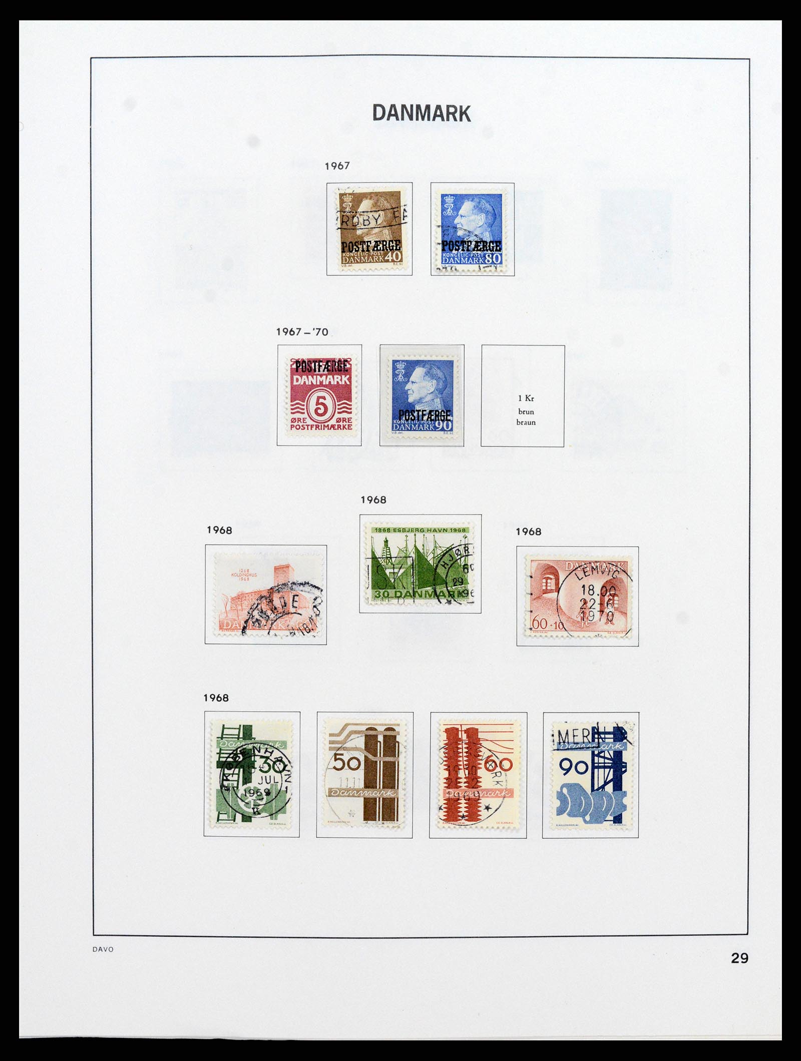38077 0029 - Stamp collection 38077 Denmark 1851-1985.