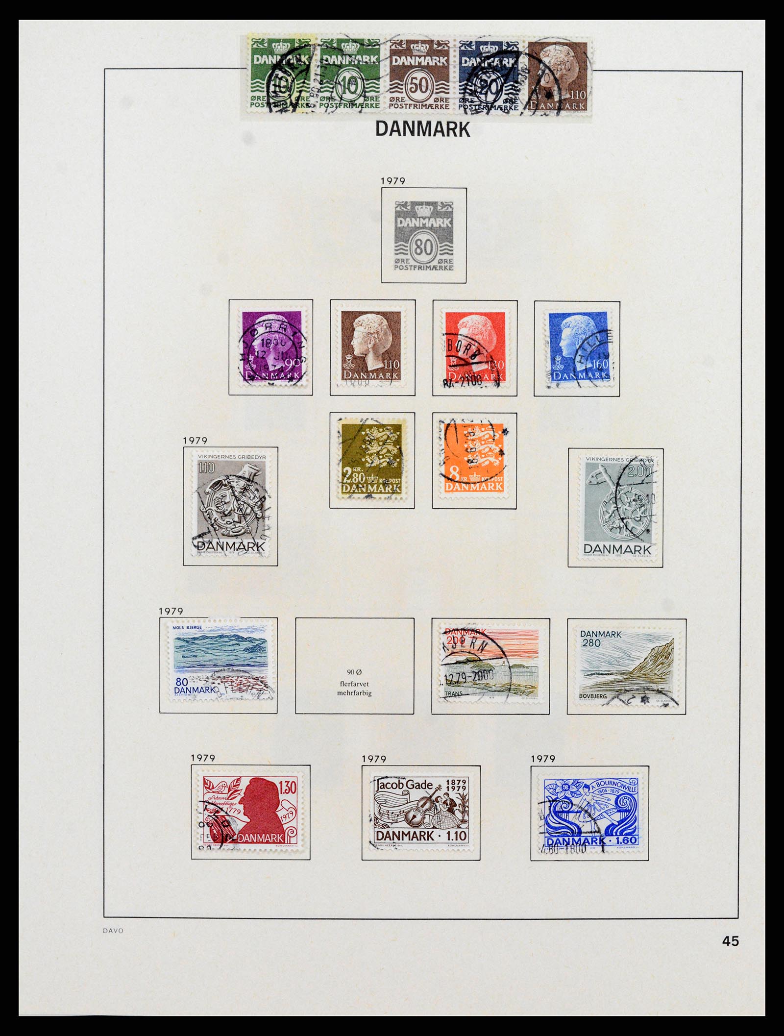 38077 0045 - Stamp collection 38077 Denmark 1851-1985.