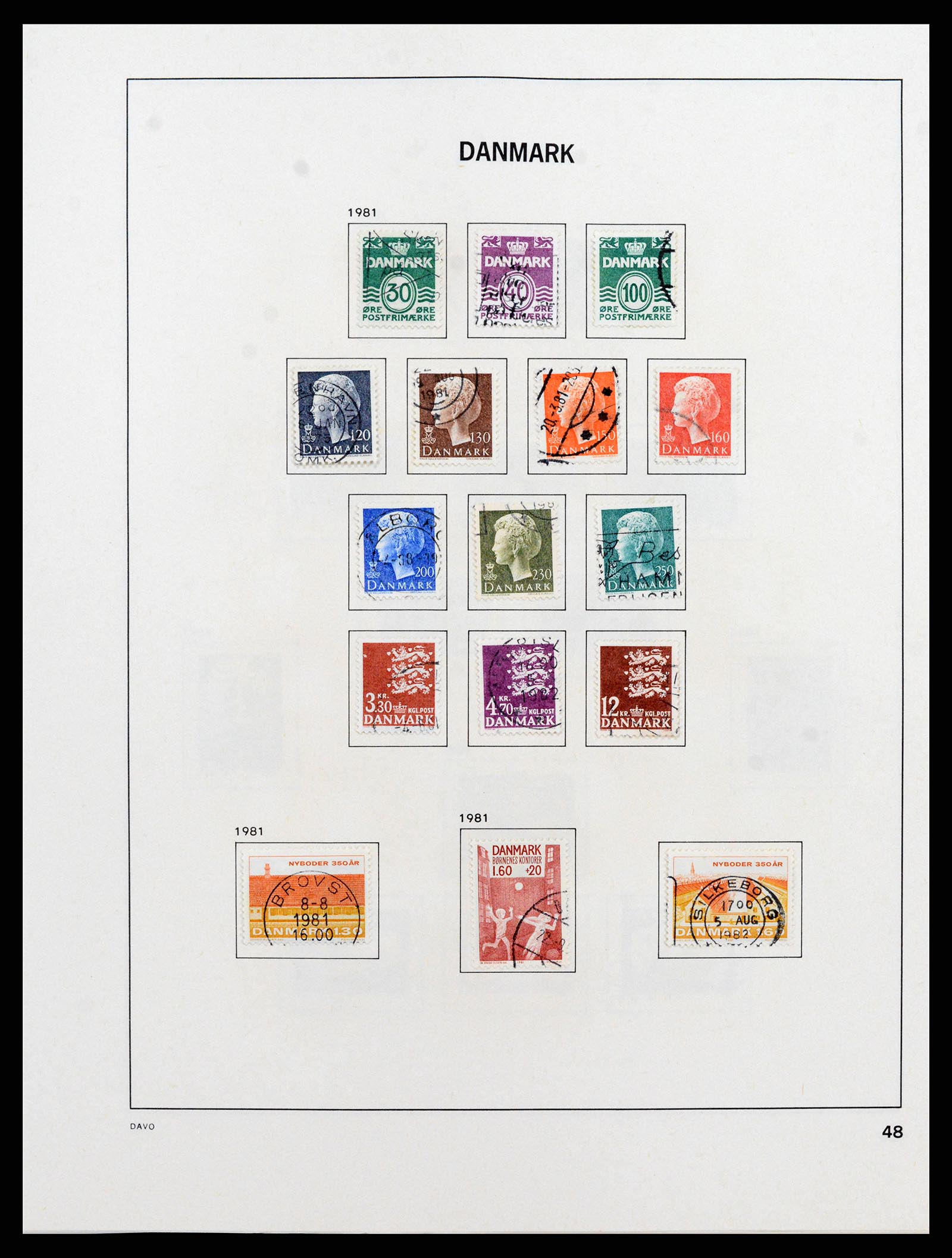38077 0048 - Stamp collection 38077 Denmark 1851-1985.