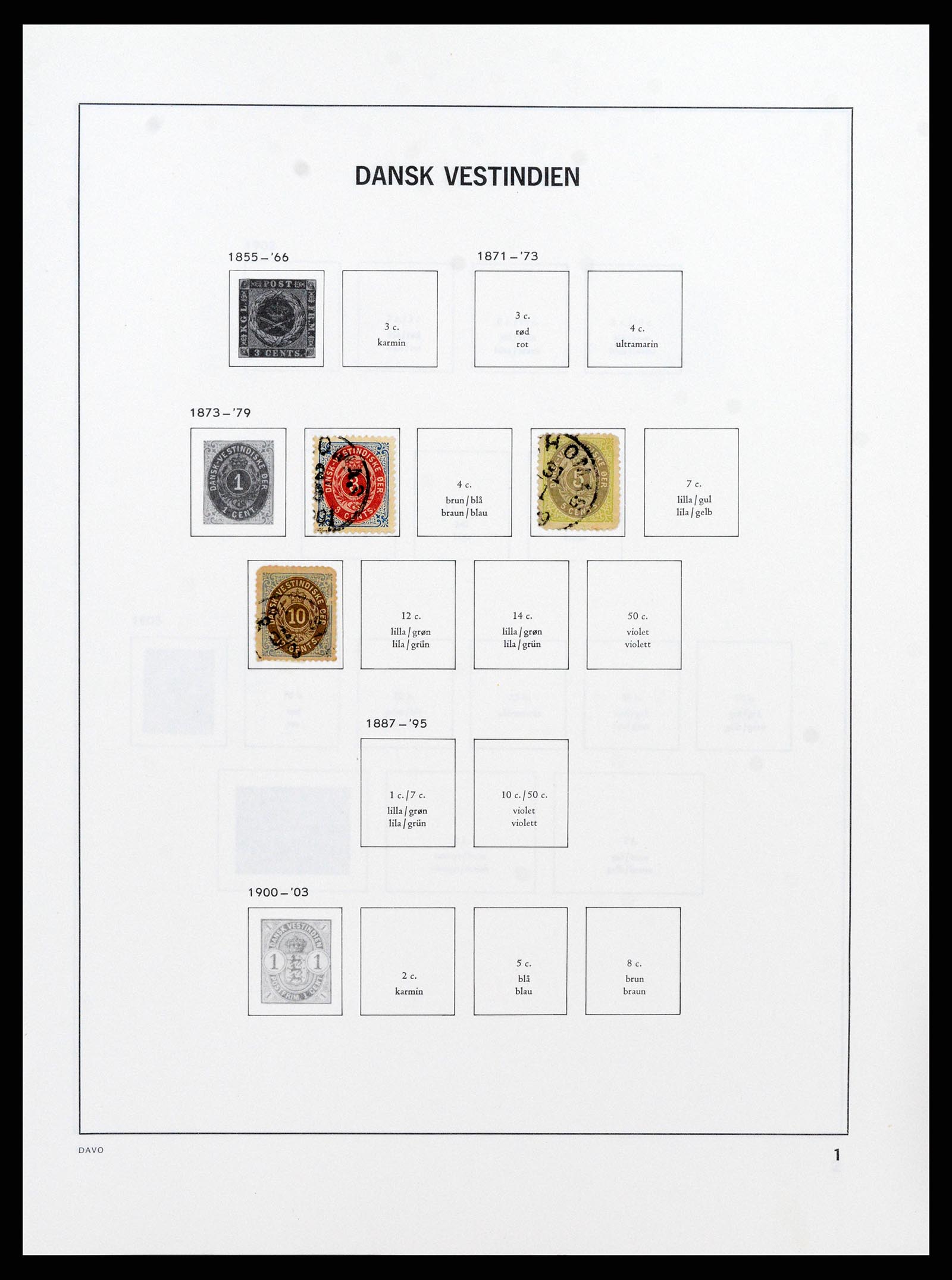 38077 0107 - Postzegelverzameling 38077 Denemarken 1851-1985.