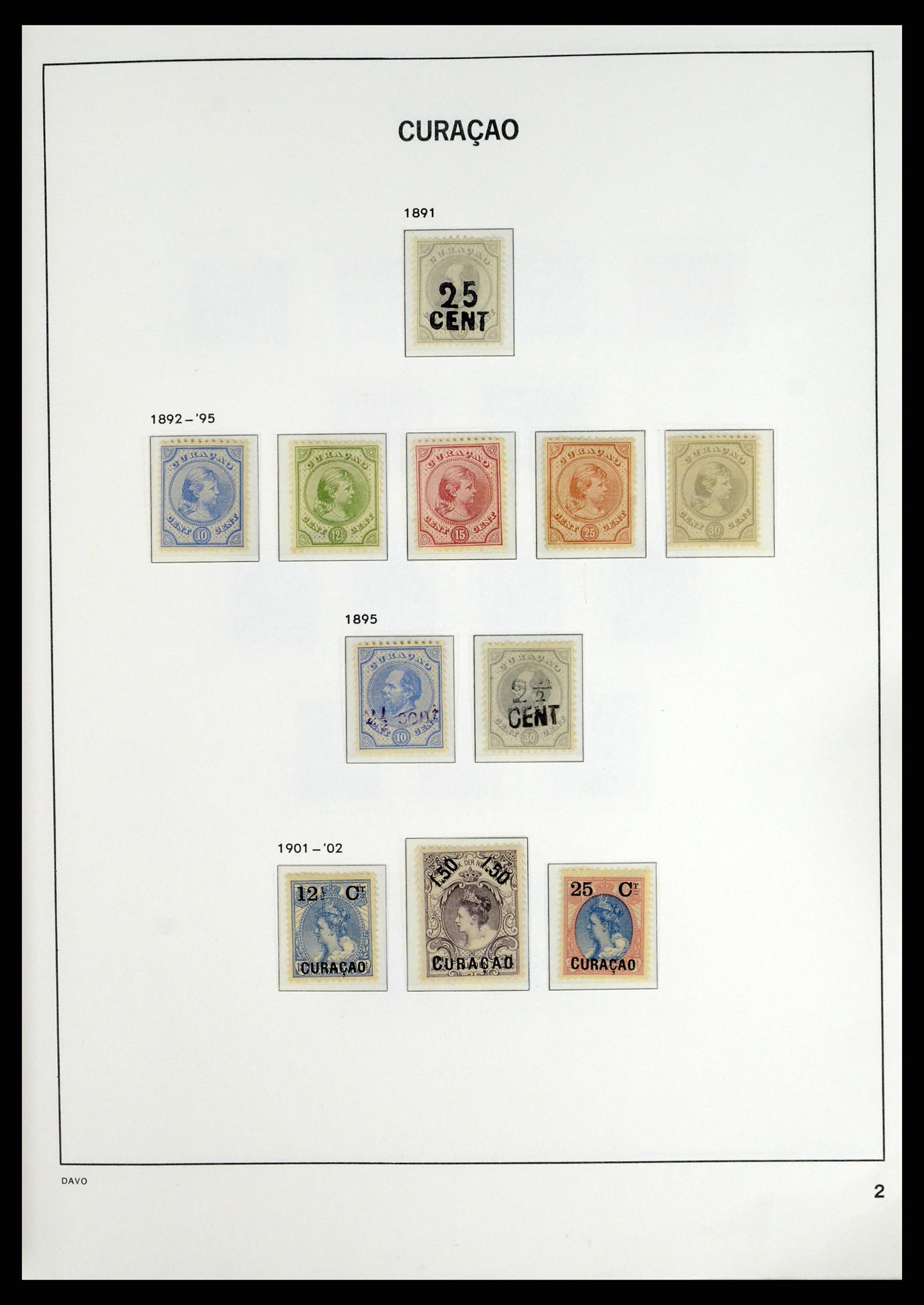 38079 0006 - Postzegelverzameling 38079 Curaçao/Antillen 1873-1998.