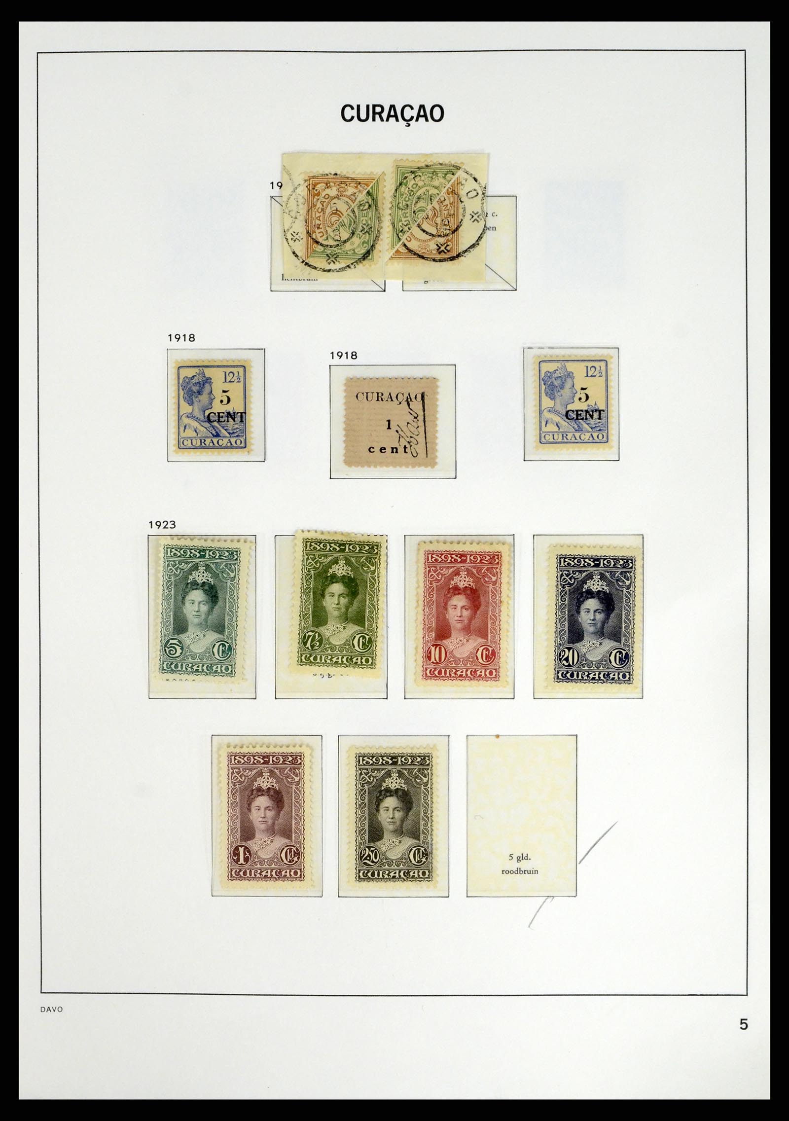 38079 0009 - Postzegelverzameling 38079 Curaçao/Antillen 1873-1998.