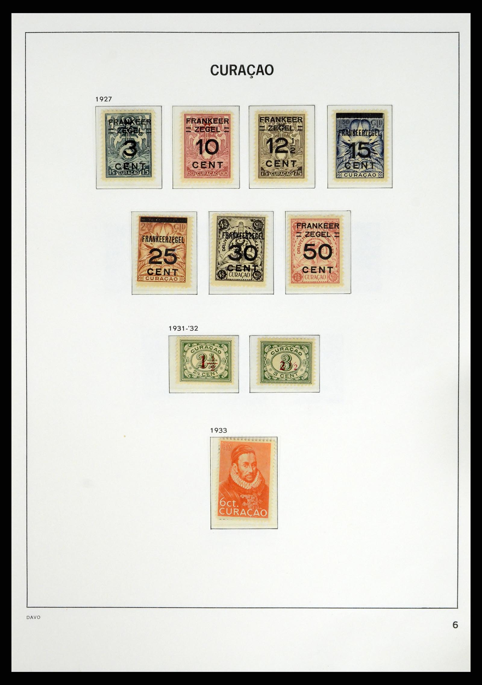 38079 0010 - Postzegelverzameling 38079 Curaçao/Antillen 1873-1998.