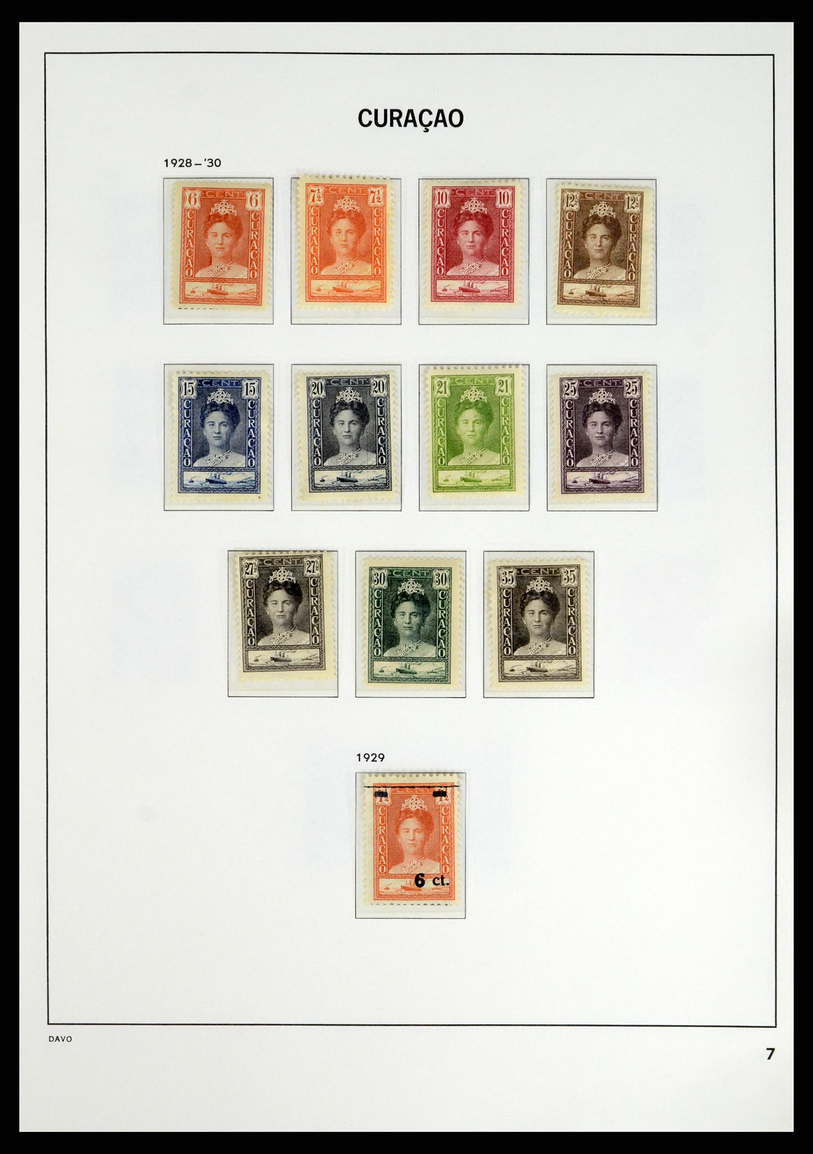 38079 0011 - Postzegelverzameling 38079 Curaçao/Antillen 1873-1998.