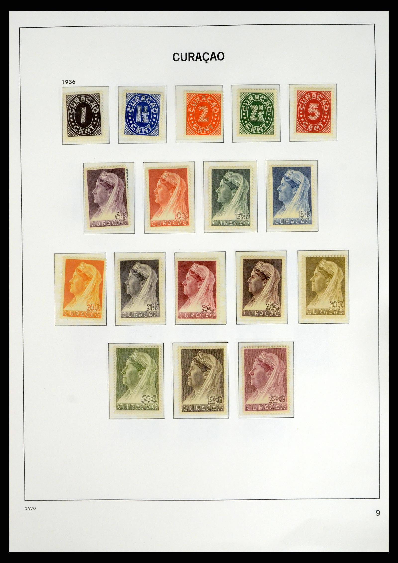 38079 0013 - Postzegelverzameling 38079 Curaçao/Antillen 1873-1998.